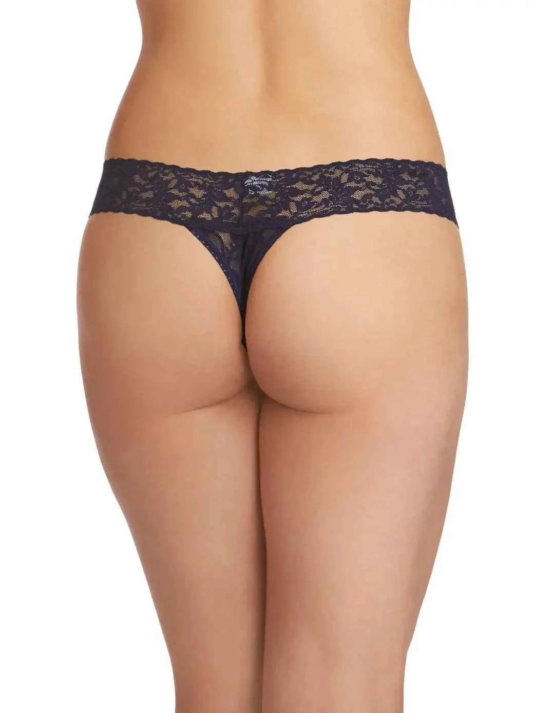 Hanky Panky Women's Signature Stretch Lace Low Rise Thong One Size Fits Most