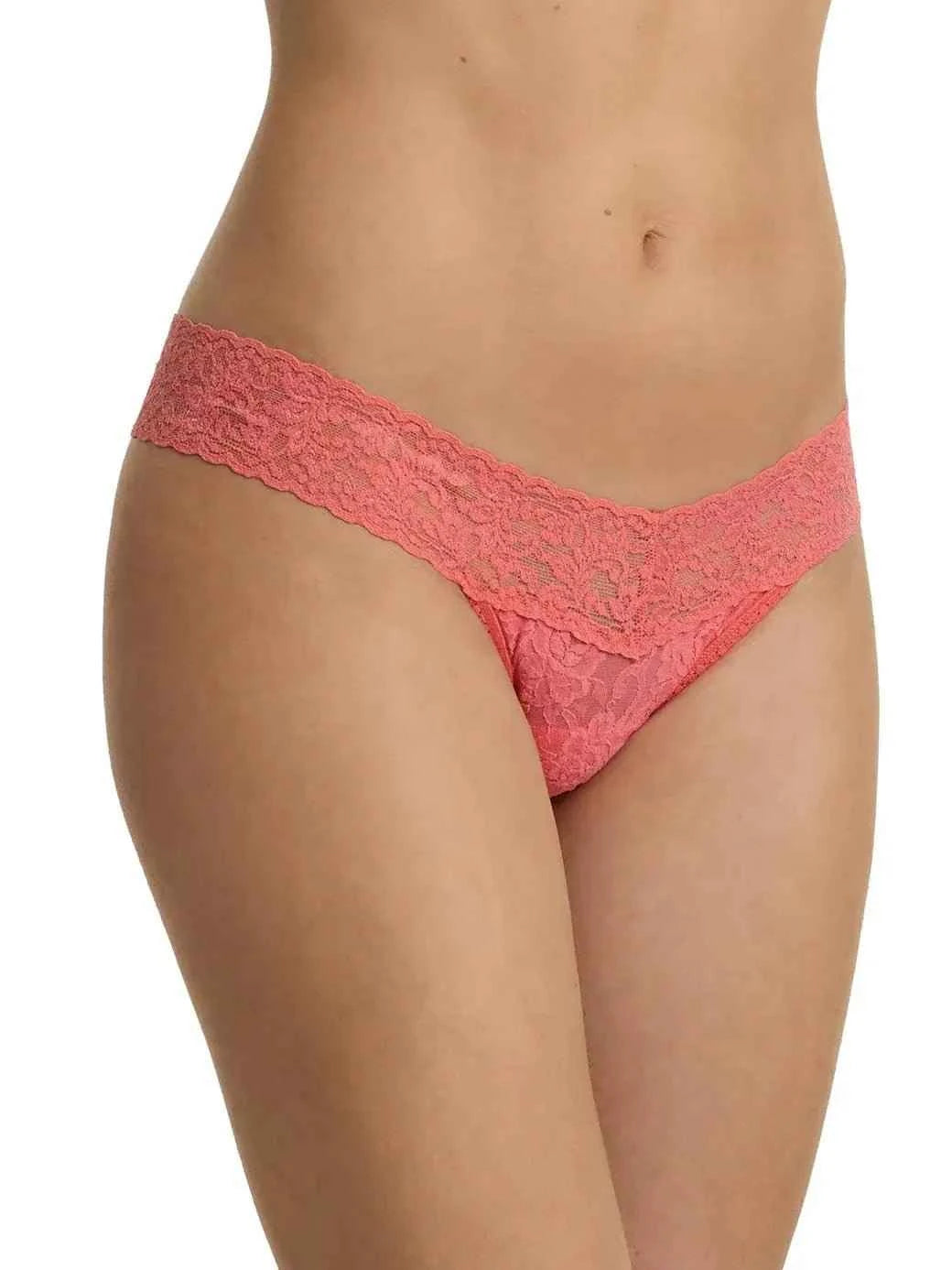 Hanky Panky Women's Signature Stretch Lace Low Rise Thong One Size Fits Most