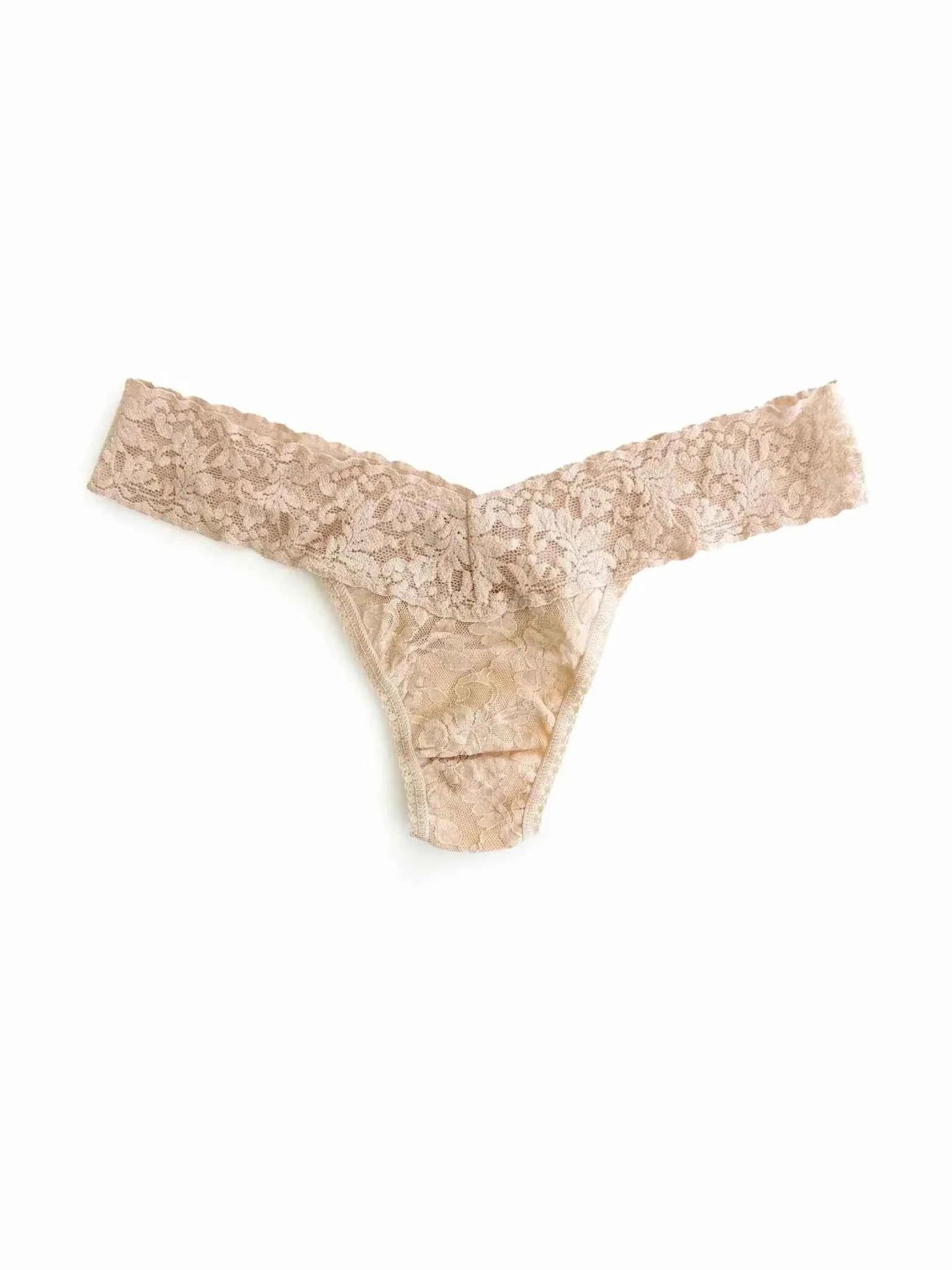 Hanky Panky Women's Signature Stretch Lace Low Rise Thong One Size Fits Most