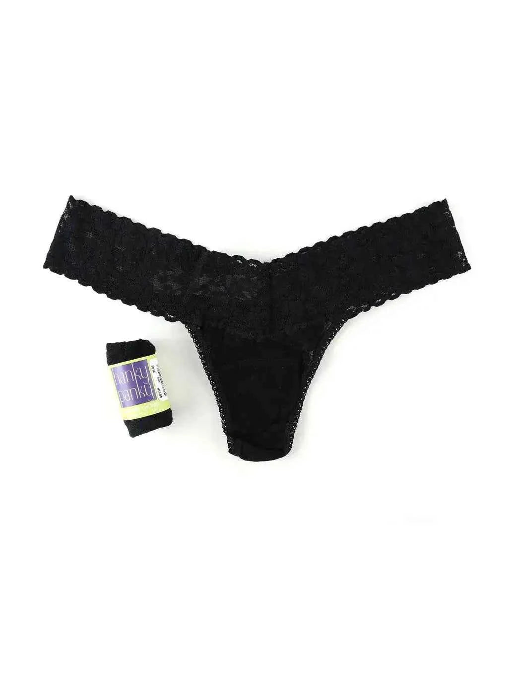 Hanky Panky Women's Signature Stretch Lace Low Rise Thong One Size Fits Most