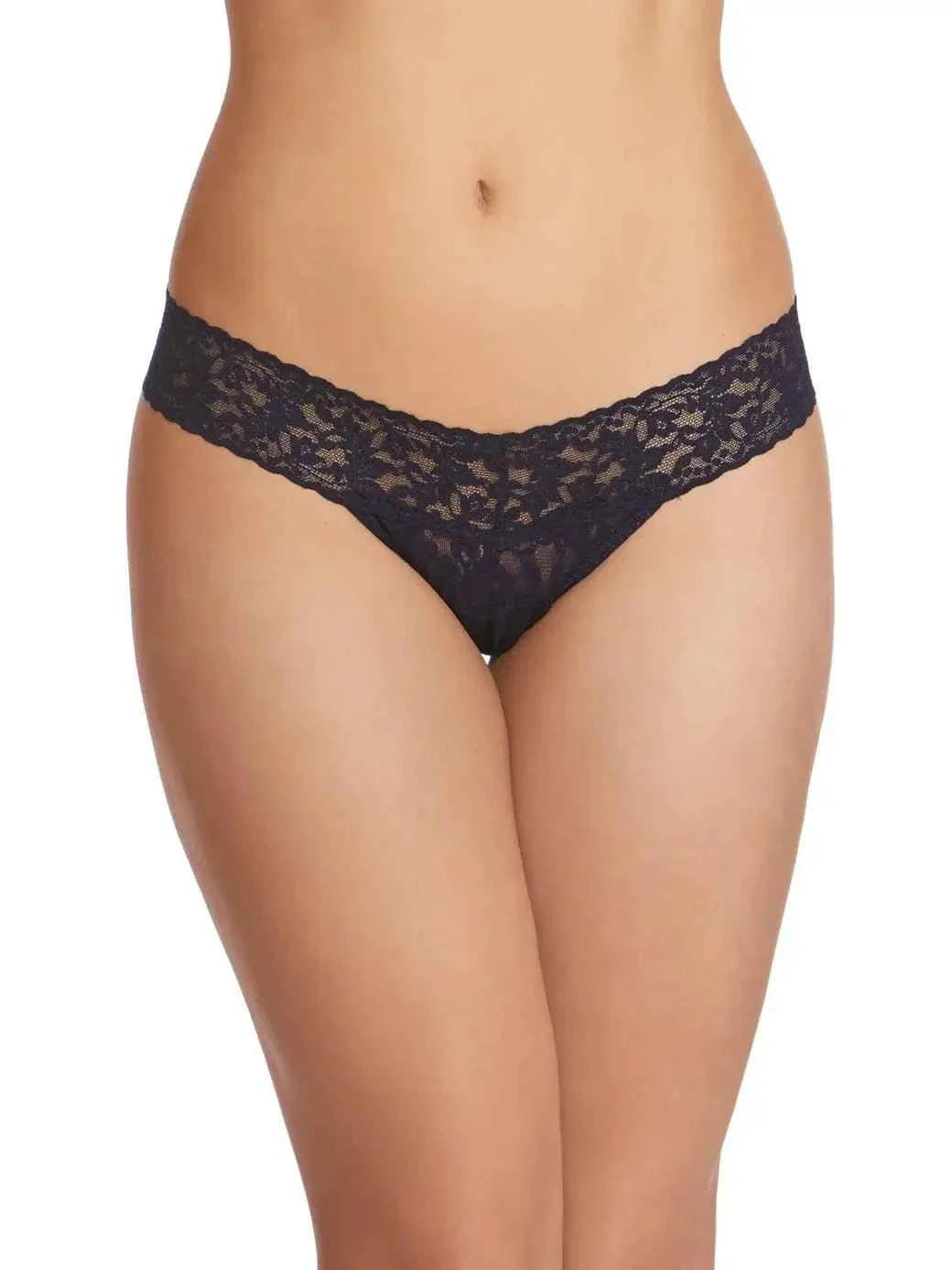 Hanky Panky Women's Signature Stretch Lace Low Rise Thong One Size Fits Most