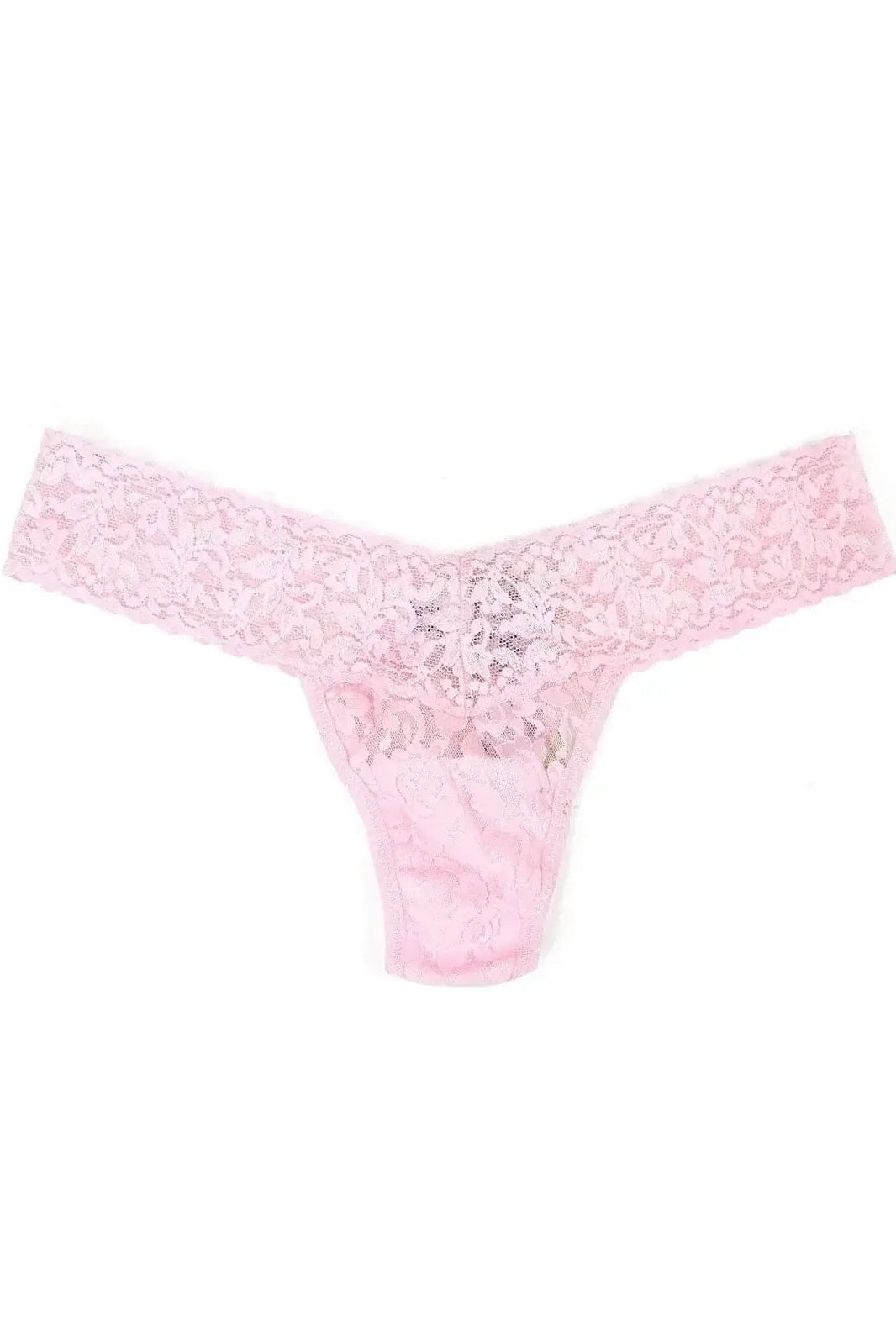 Hanky Panky Low Rise Thong - Signature Lace in pink color, featuring a modern cut and comfortable fit.