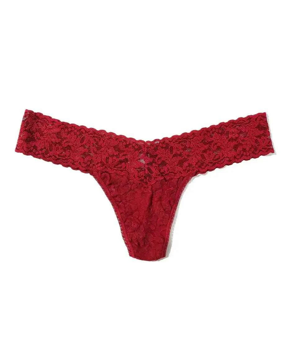 Hanky Panky Women's Signature Stretch Lace Low Rise Thong One Size Fits Most