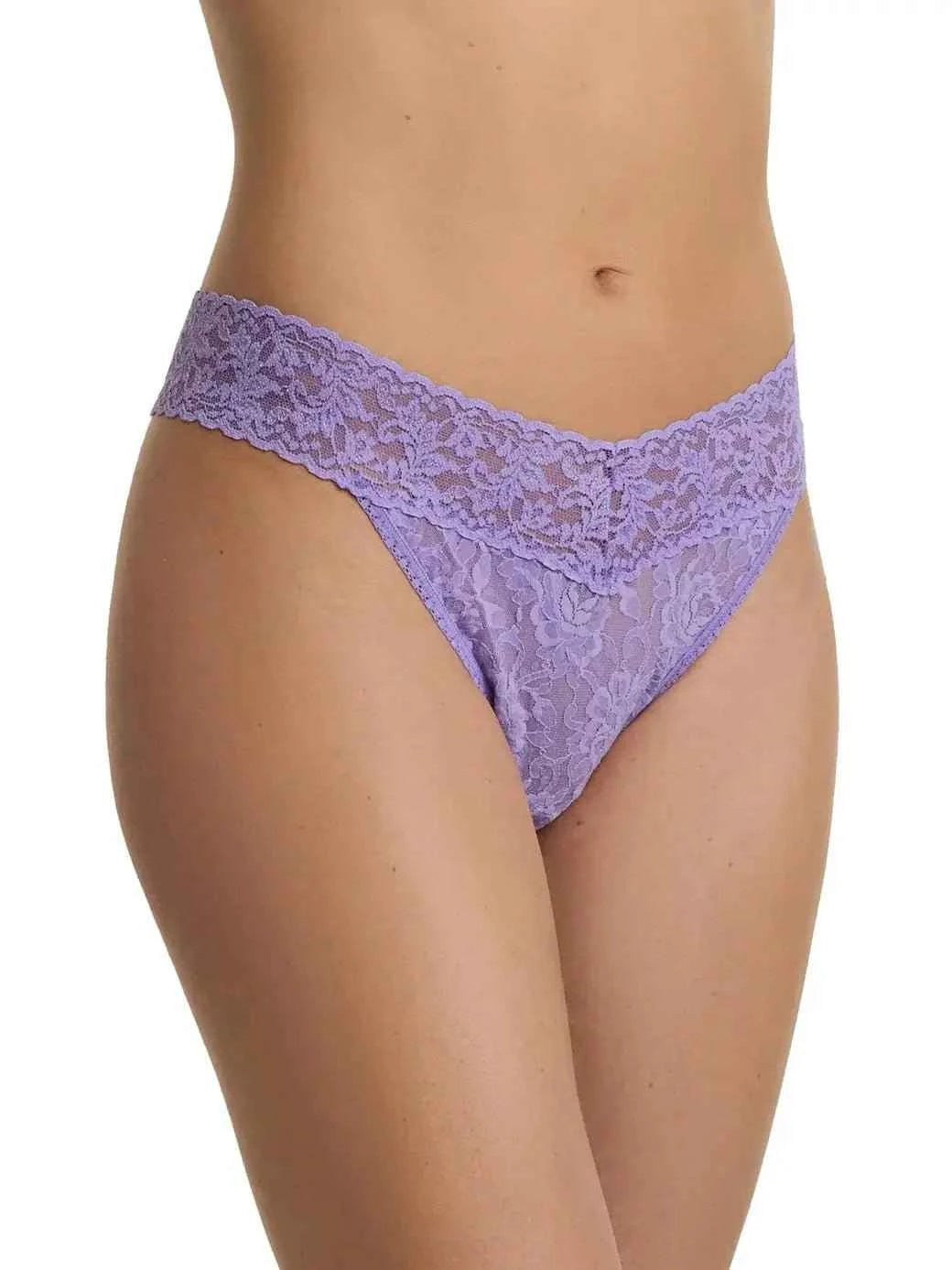 Hanky Panky Women's Signature Stretch Lace Original Rise Thong One Size Fits Most