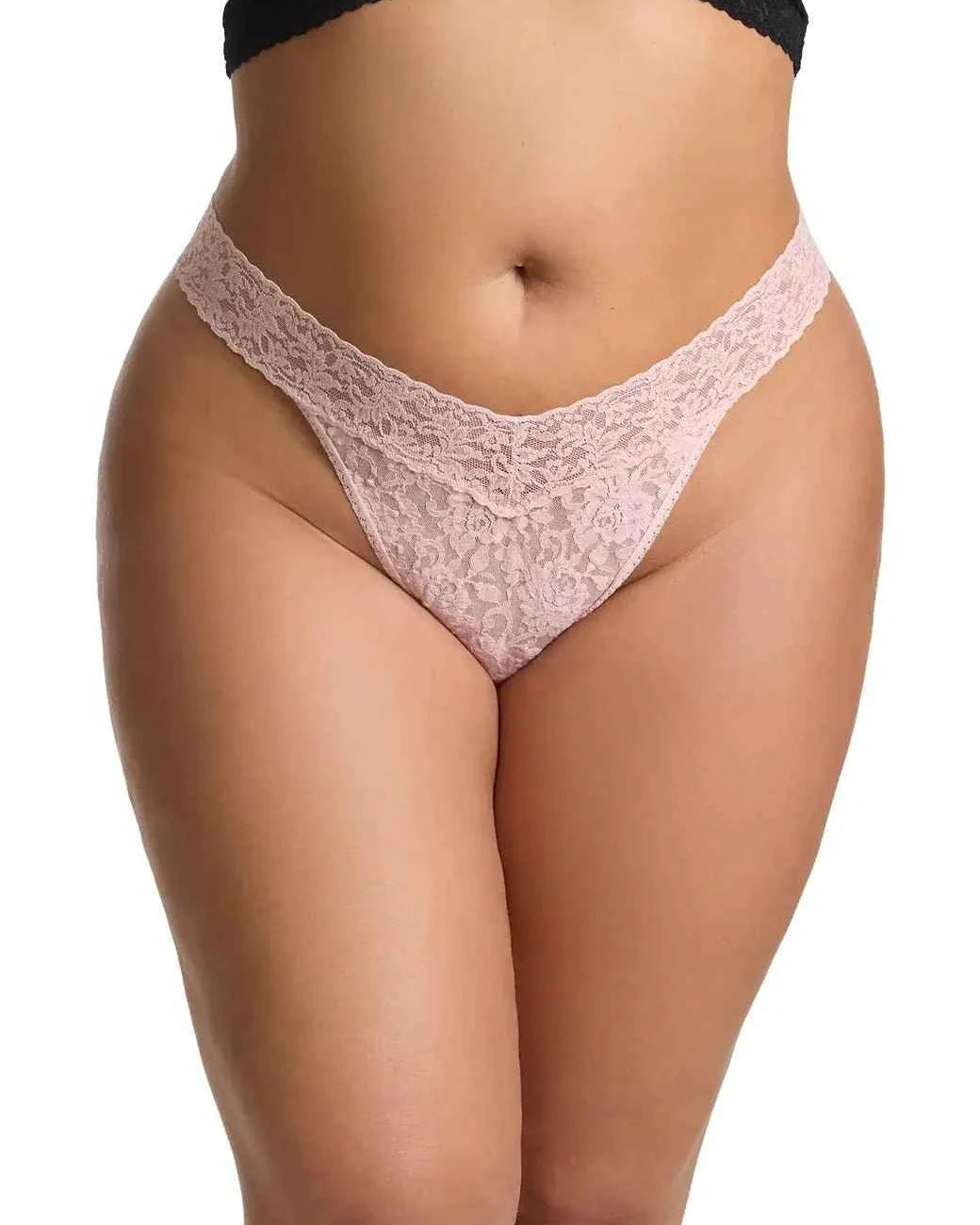 Hanky Panky Women's Signature Stretch Lace Original Rise Thong One Size Fits Most
