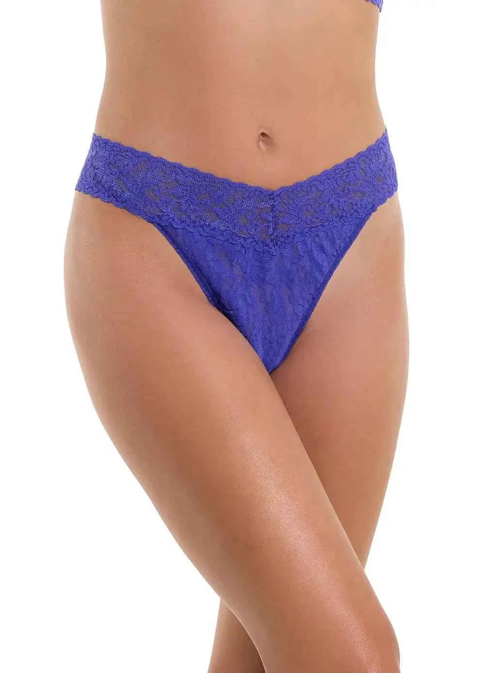 Hanky Panky Women's Signature Stretch Lace Original Rise Thong One Size Fits Most