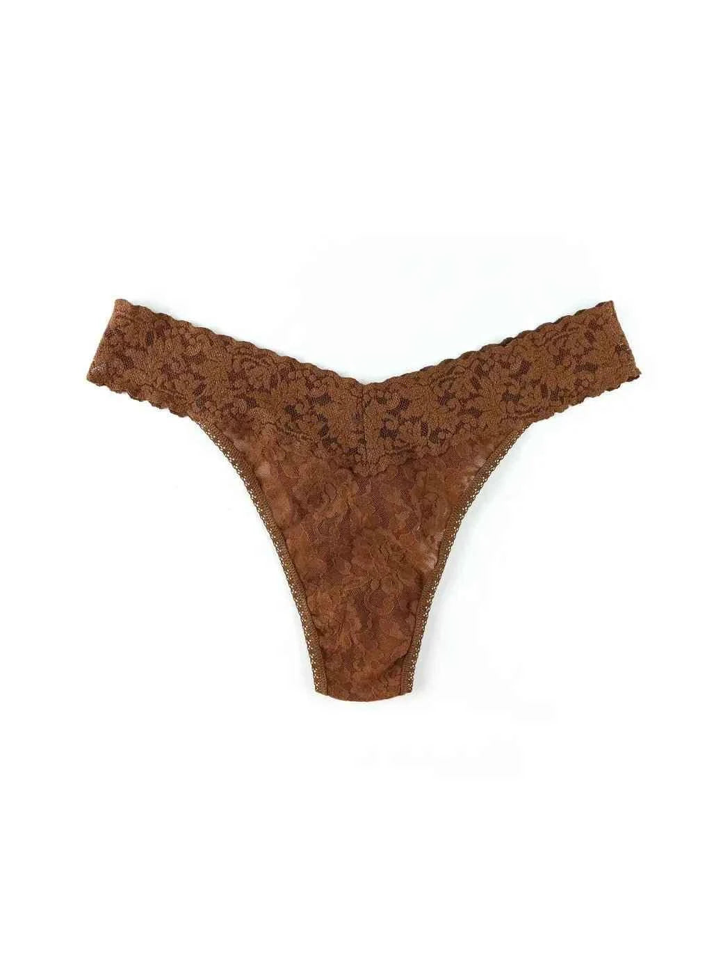 Hanky Panky Women's Signature Stretch Lace Original Rise Thong One Size Fits Most