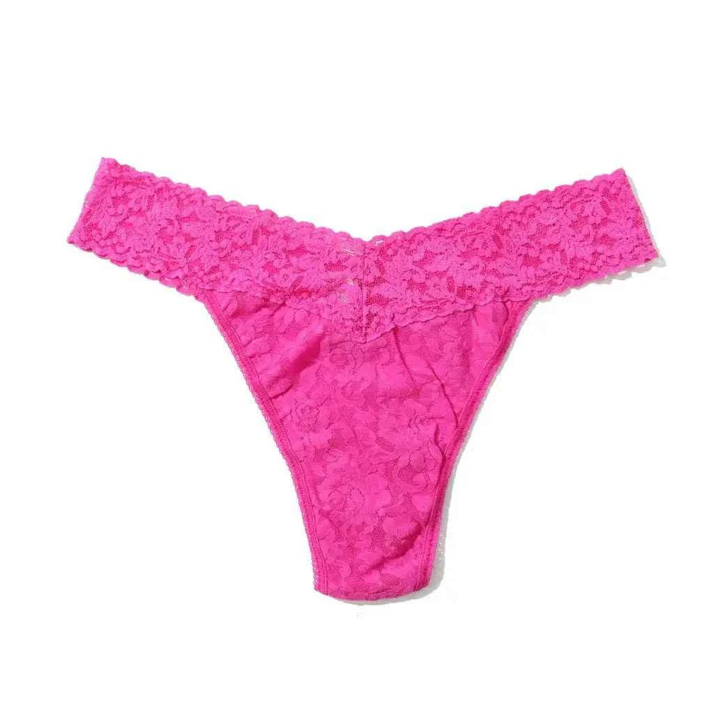 Hanky Panky Women's Signature Stretch Lace Original Rise Thong One Size Fits Most