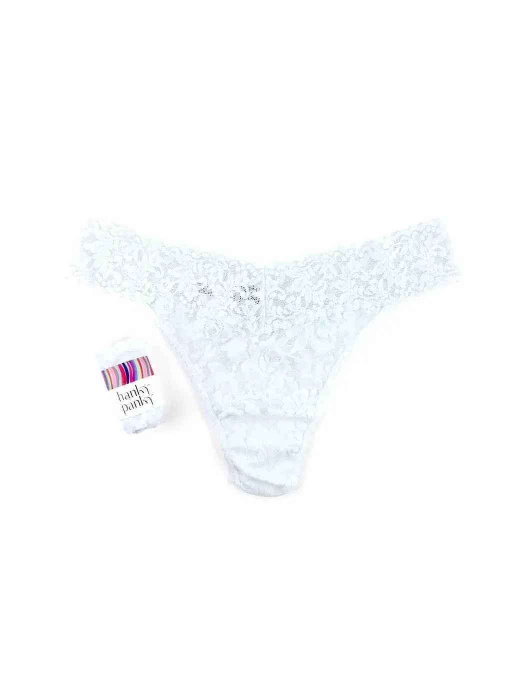 Hanky Panky Women's Signature Stretch Lace Original Rise Thong One Size Fits Most