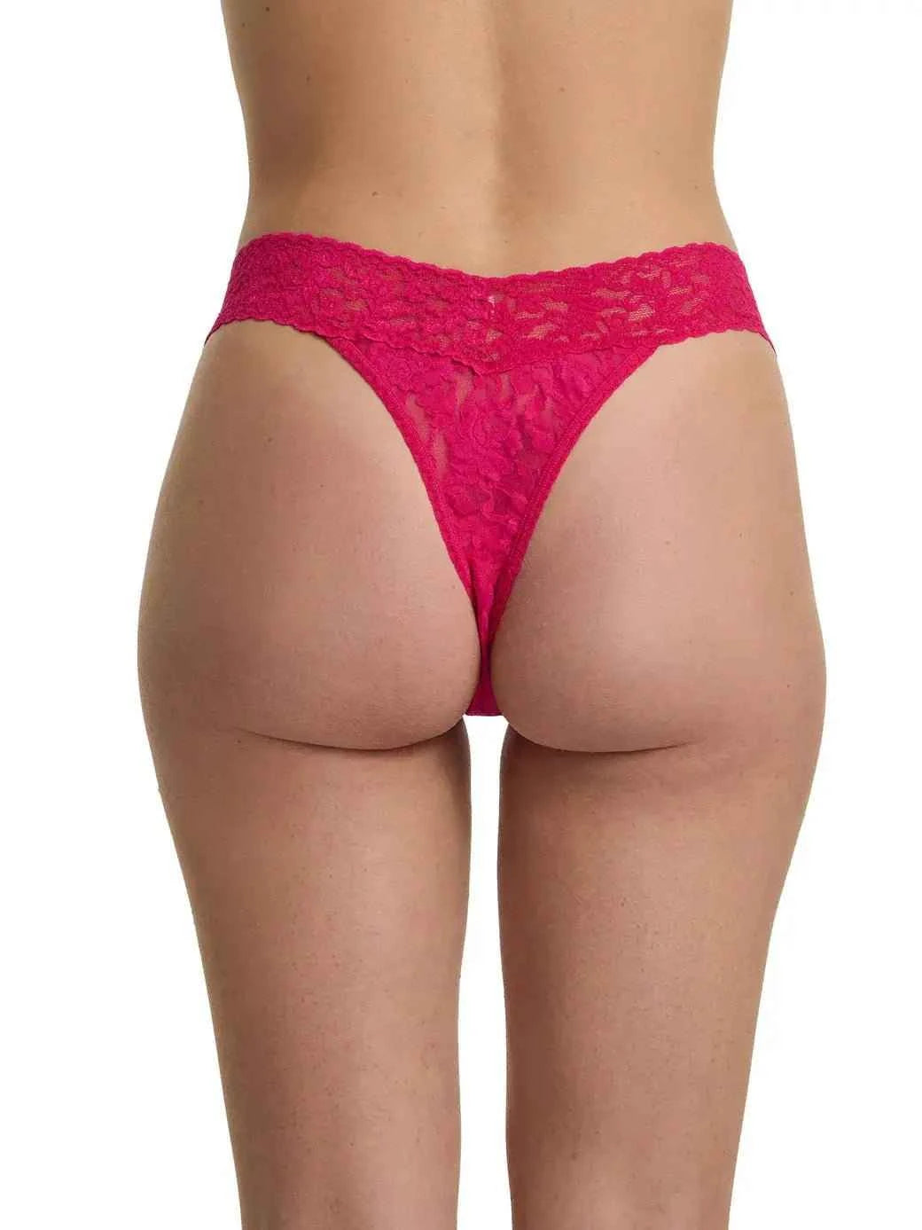 Hanky Panky Women's Signature Stretch Lace Original Rise Thong One Size Fits Most