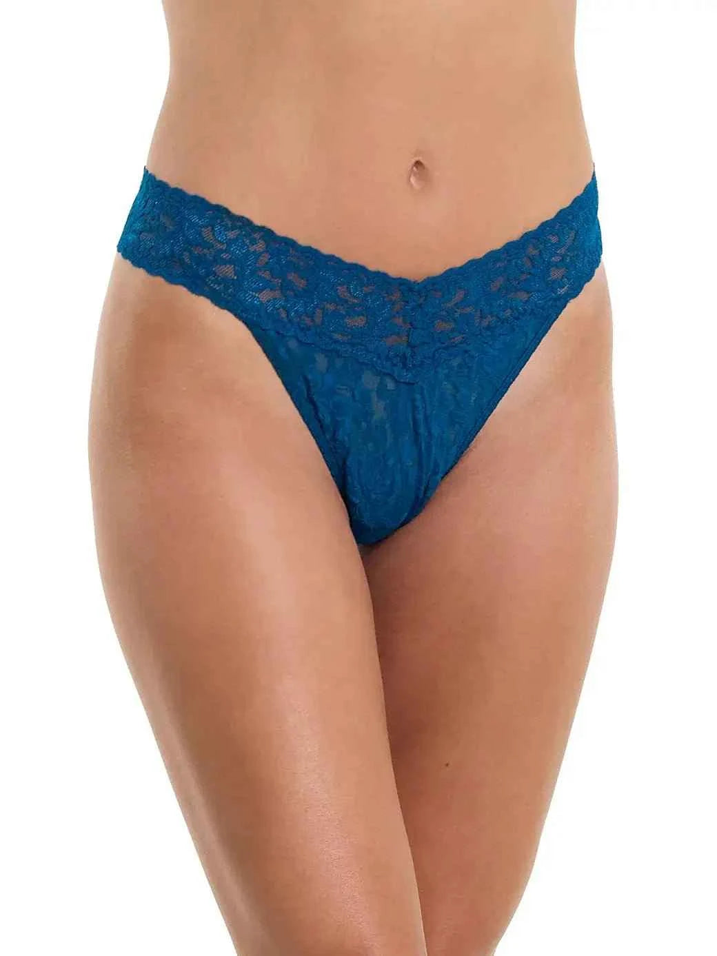 Hanky Panky Women's Signature Stretch Lace Original Rise Thong One Size Fits Most
