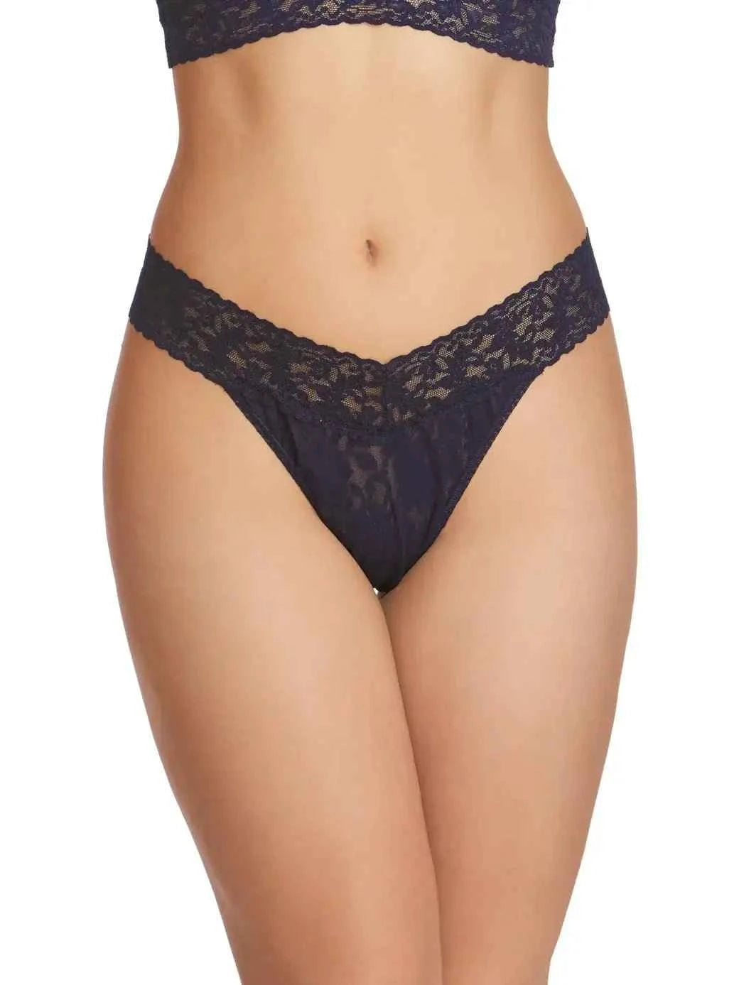 Hanky Panky Women's Signature Stretch Lace Original Rise Thong One Size Fits Most