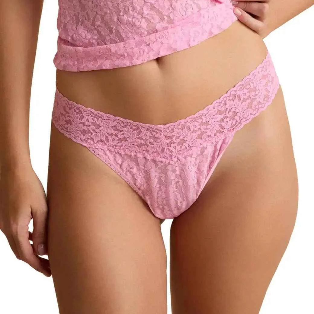 Hanky Panky Women's Signature Stretch Lace Original Rise Thong One Size Fits Most