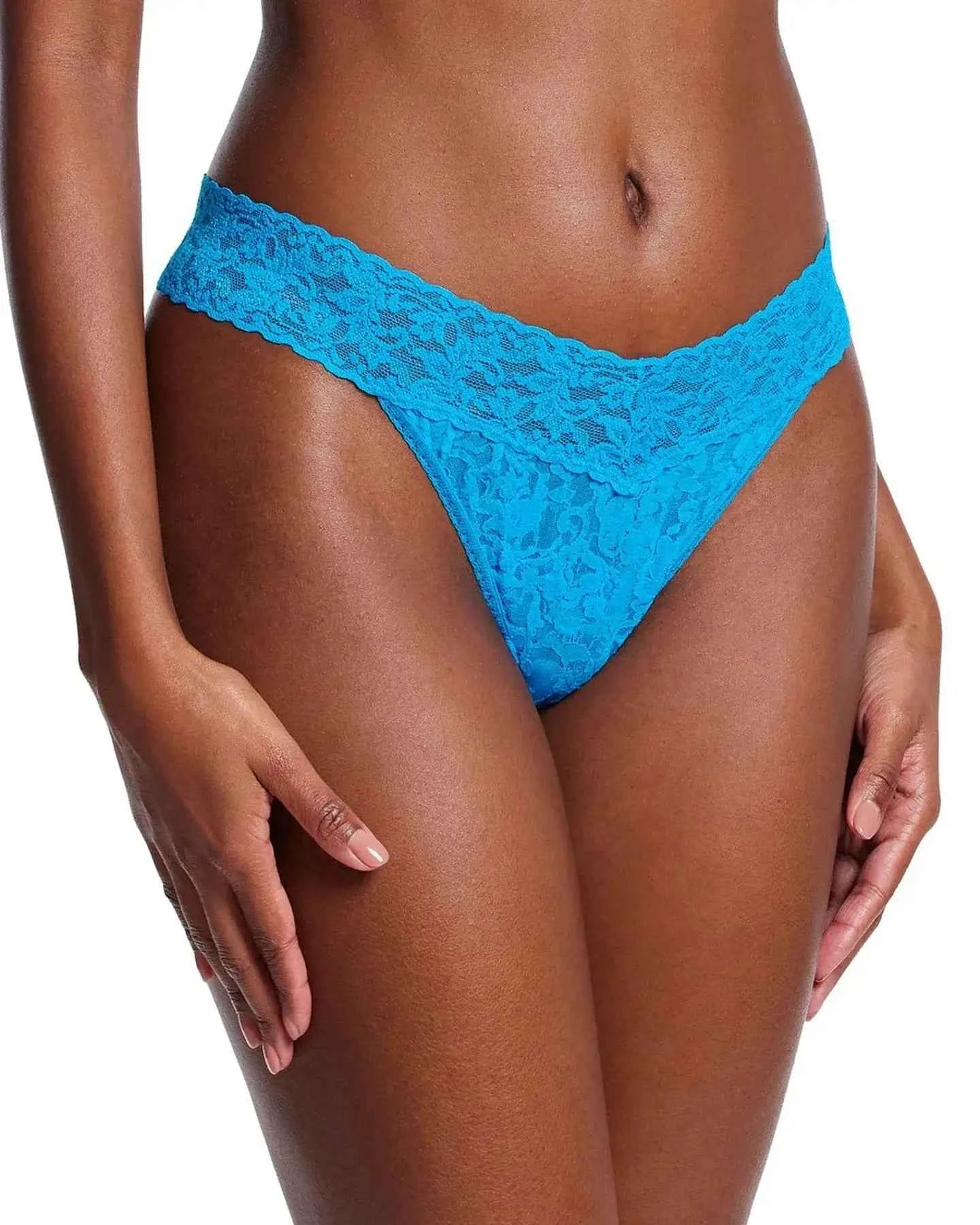 Hanky Panky Women's Signature Stretch Lace Original Rise Thong One Size Fits Most