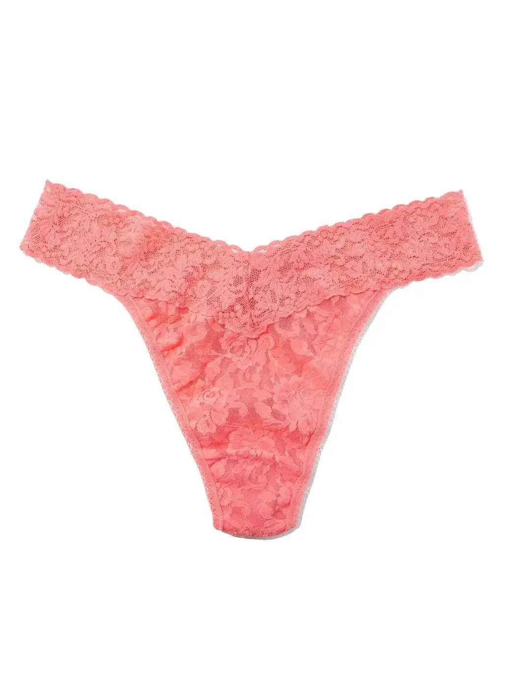 Hanky Panky Women's Signature Stretch Lace Original Rise Thong One Size Fits Most