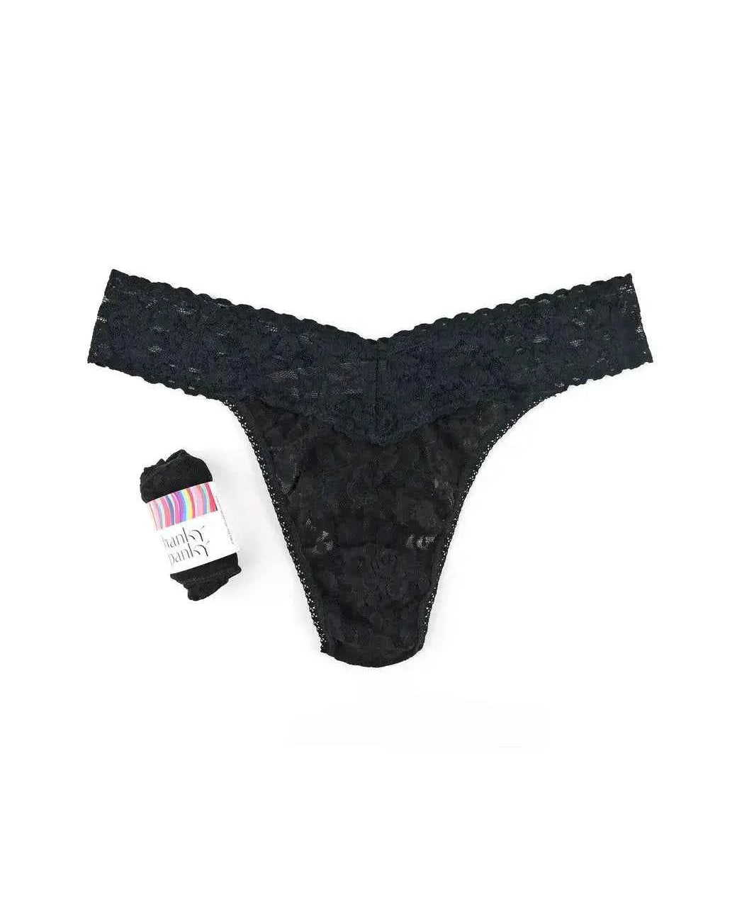 Hanky Panky Women's Signature Stretch Lace Original Rise Thong One Size Fits Most
