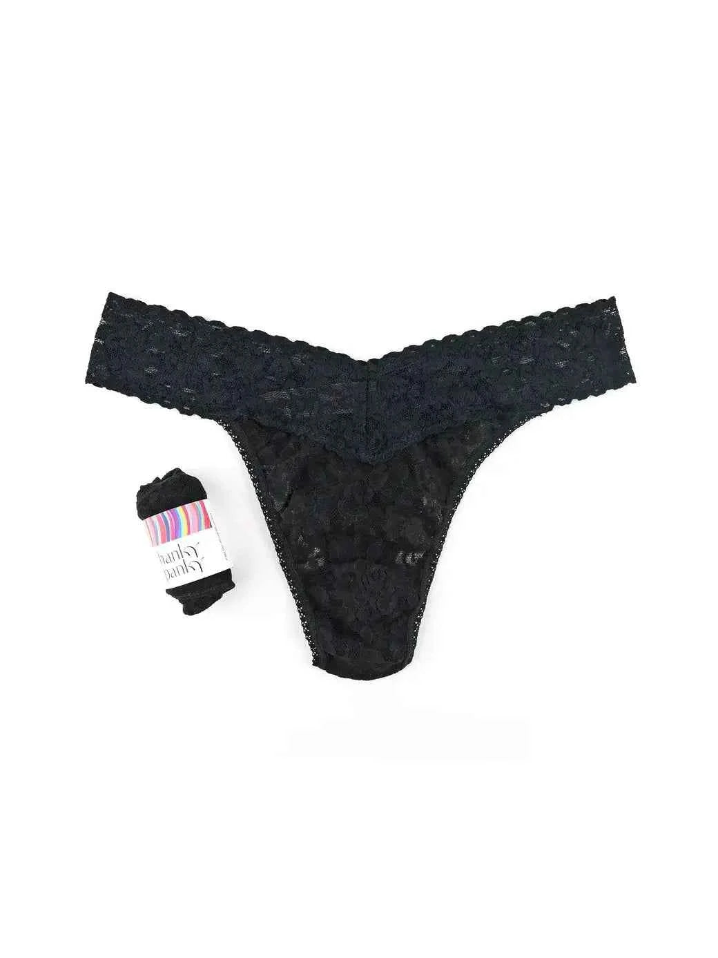 Hanky Panky Women's Signature Stretch Lace Original Rise Thong One Size Fits Most