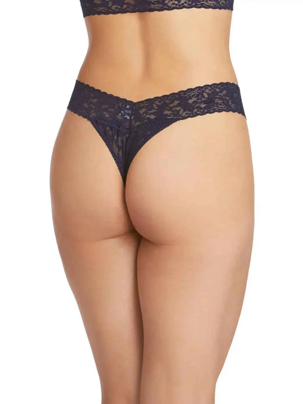 Hanky Panky Women's Signature Stretch Lace Original Rise Thong One Size Fits Most