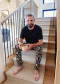 Men's Bamboo Sleep Jogger Pant He Scores Hockey Print