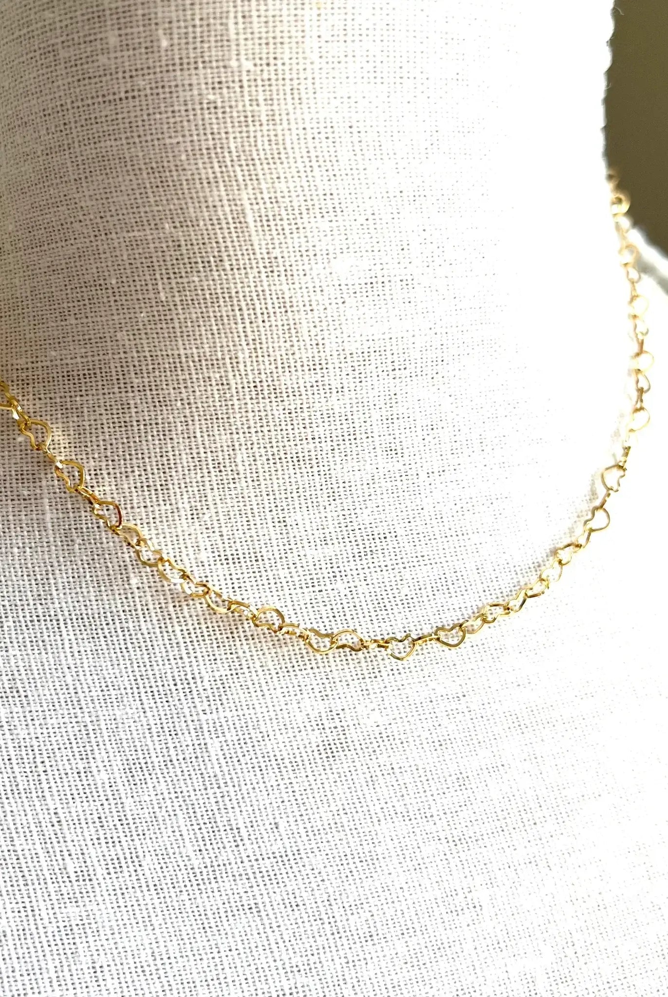 heart chain necklace royce and oak