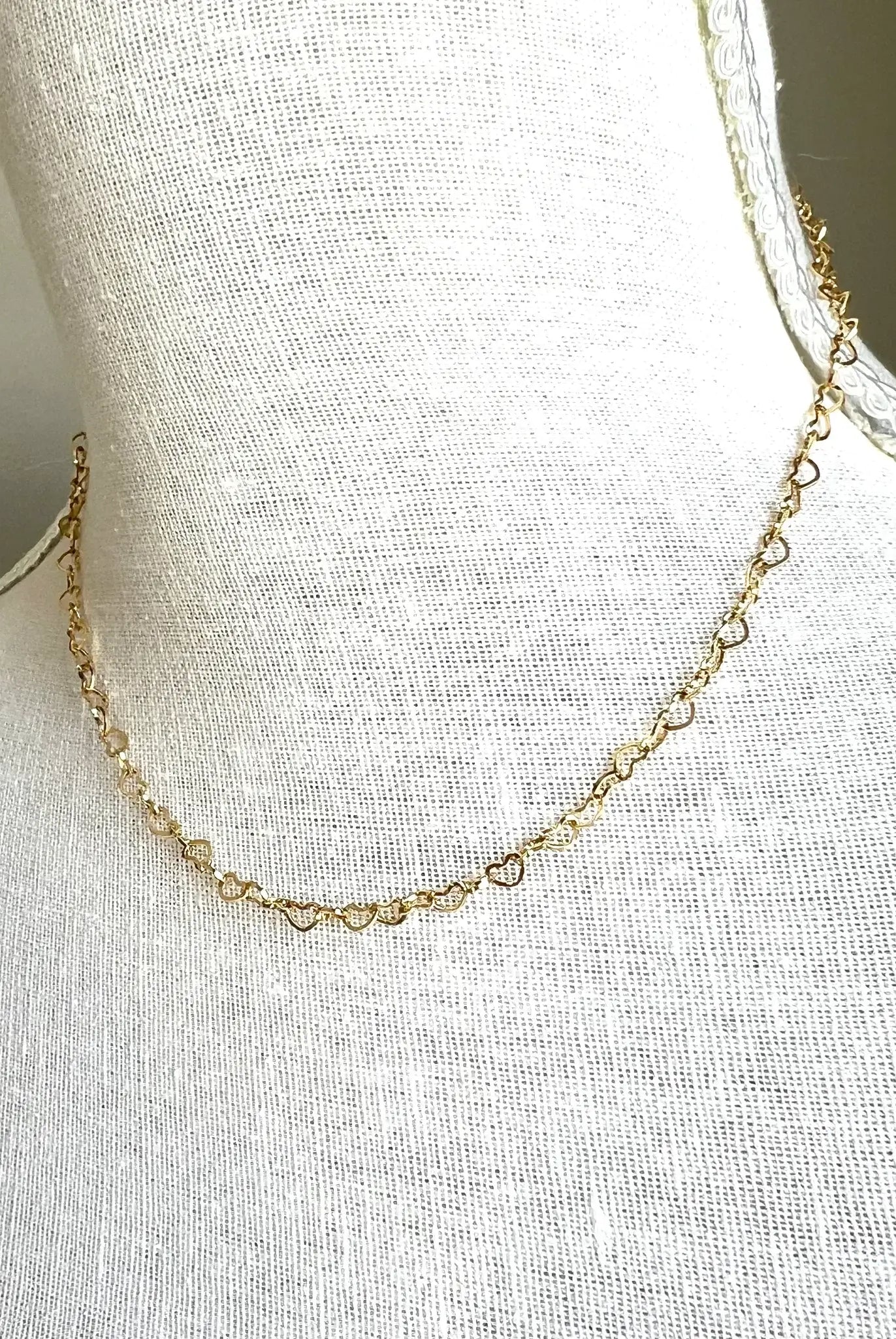 heart chain necklace royce and oak