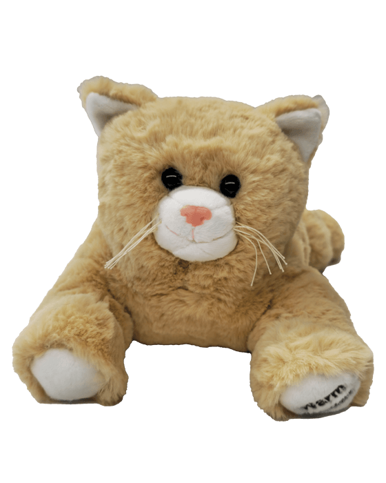 warm buddy tan 15" kitten warming heat pack plush Heat Up Stuffed Animal Tan Buddy Kitten