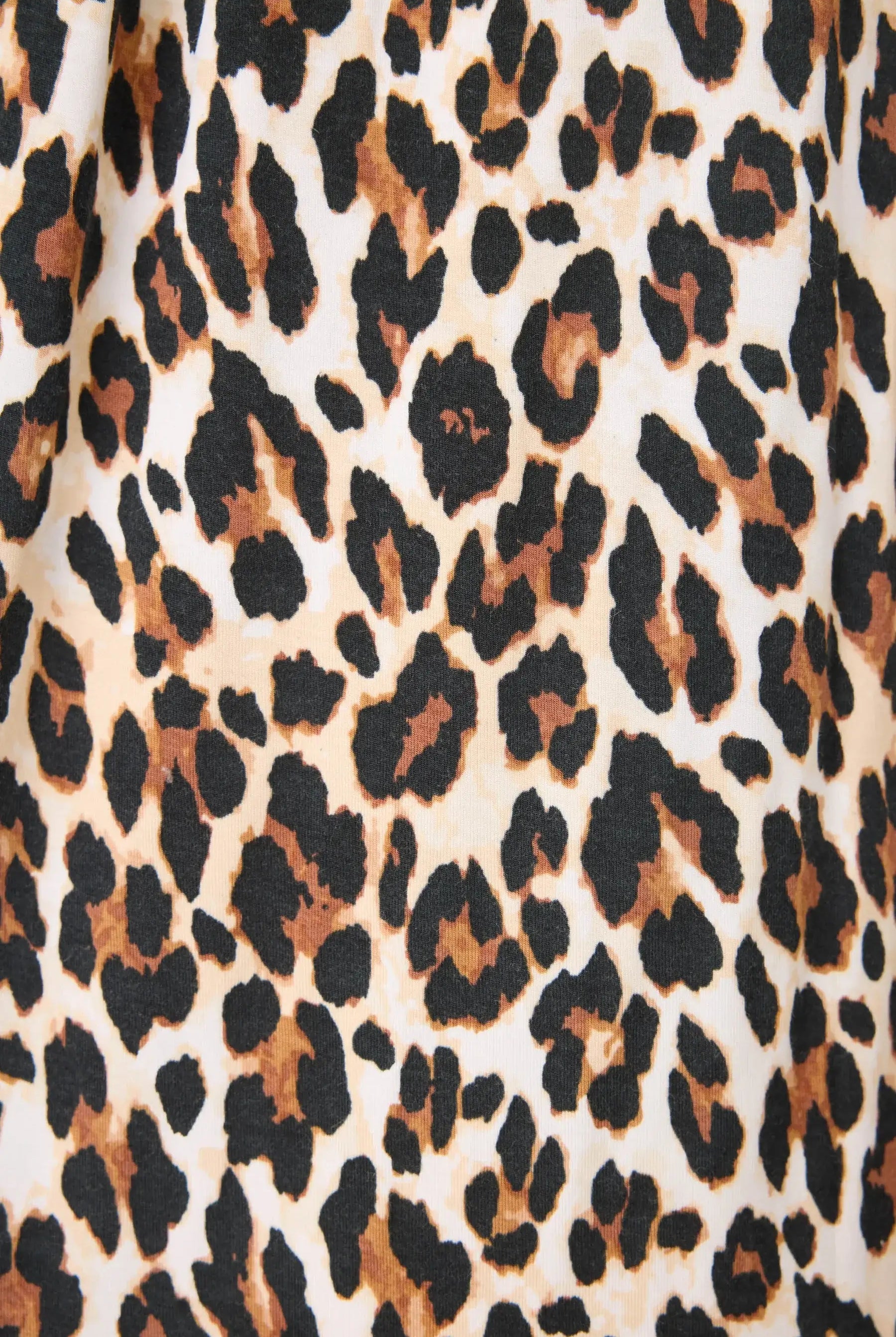 Women's Holiday Dreams Leopard Modal Nightshirt | PJ Salvage - close up of animal print fabric