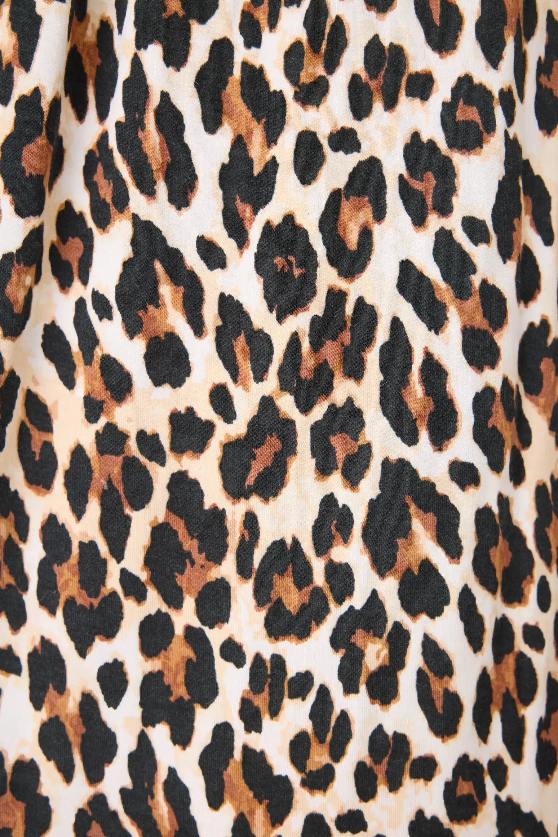 Women's Holiday Dreams Leopard Modal Nightshirt | PJ Salvage - close up of animal print fabric