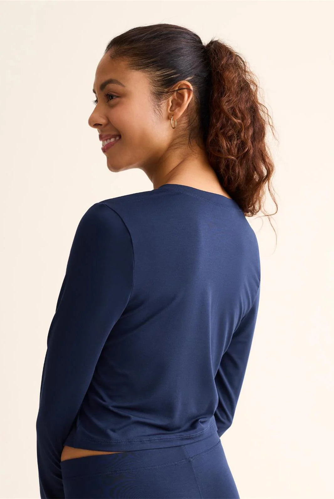 Fleur't TENCEL Modal Cropped Henley Top