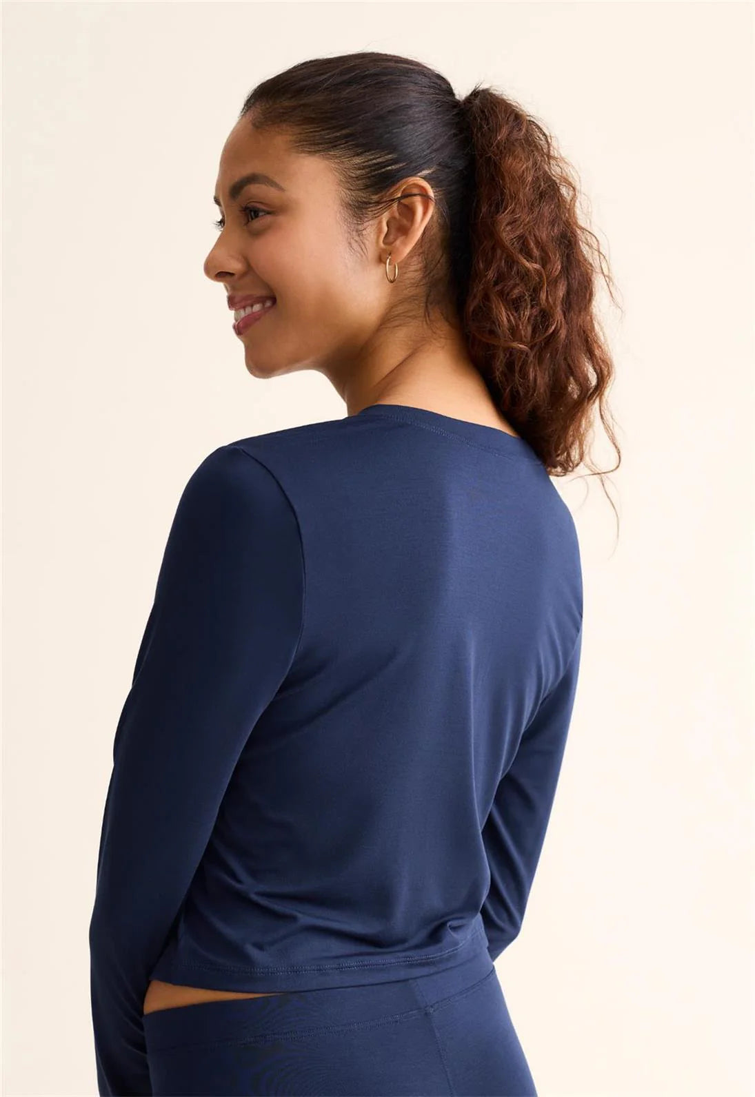 Fleur't TENCEL Modal Cropped Henley Top