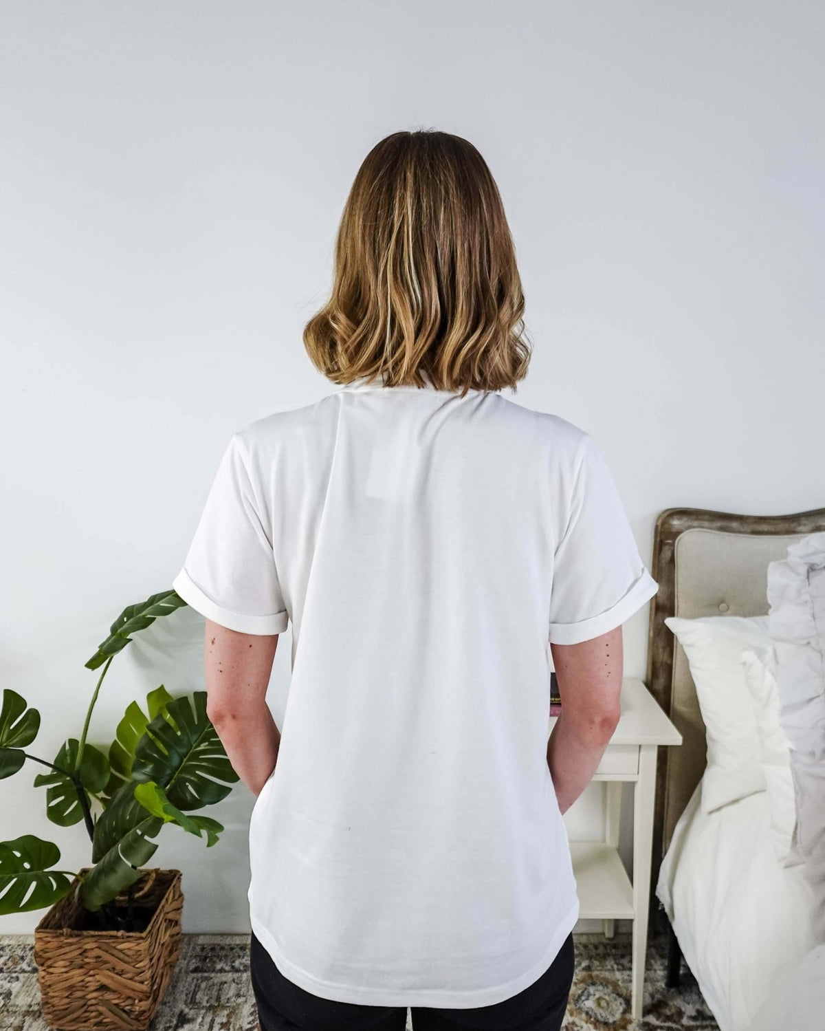 Just Here for Cowboys Relaxed Graphic Tee - Scarlett Ellie - Cloud Nine Pajamas