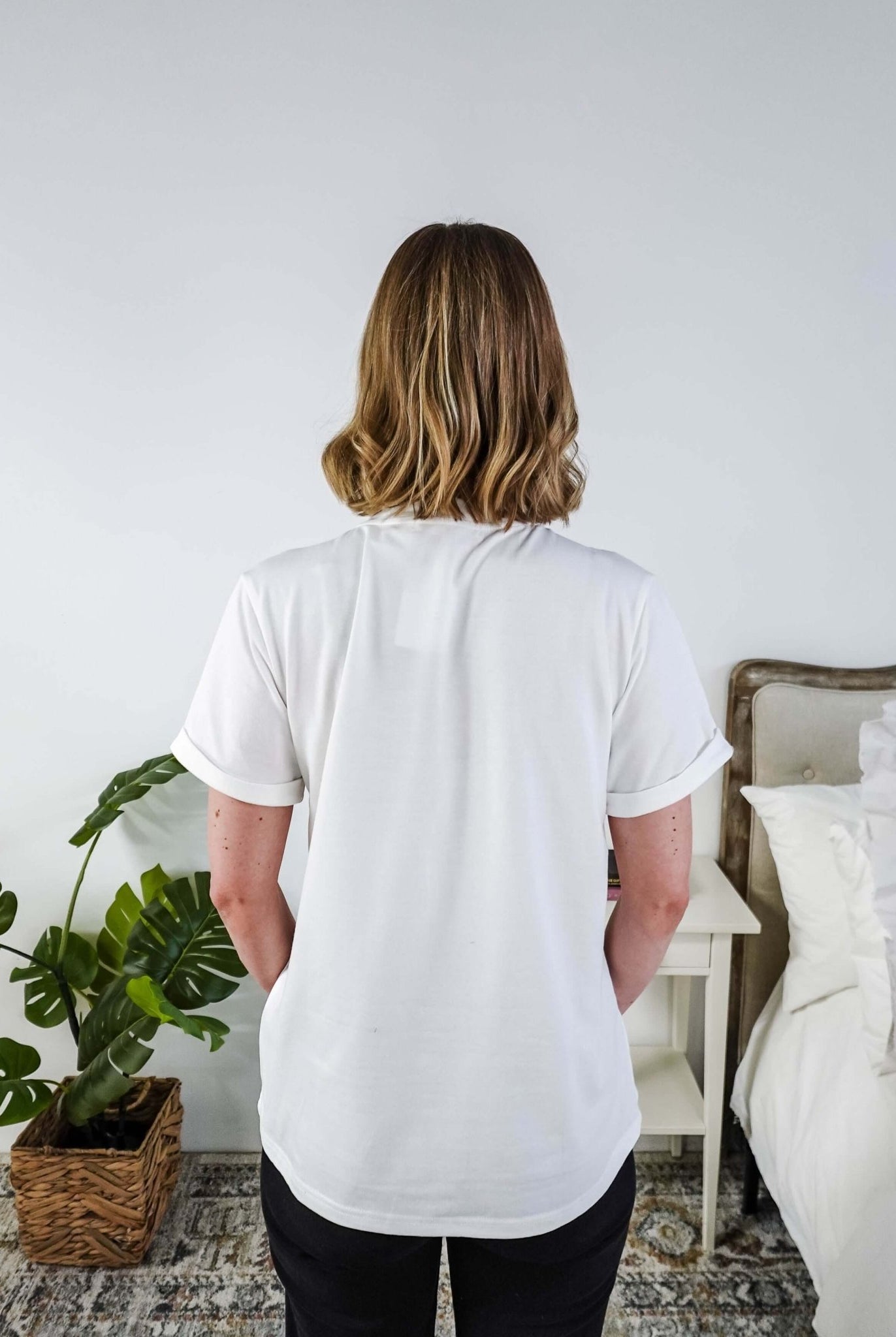 Just Here for Cowboys Relaxed Graphic Tee - Scarlett Ellie - Cloud Nine Pajamas