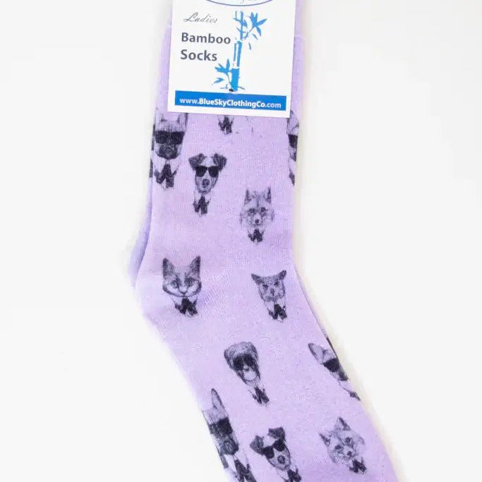Ladies Bamboo Crew Dress Socks