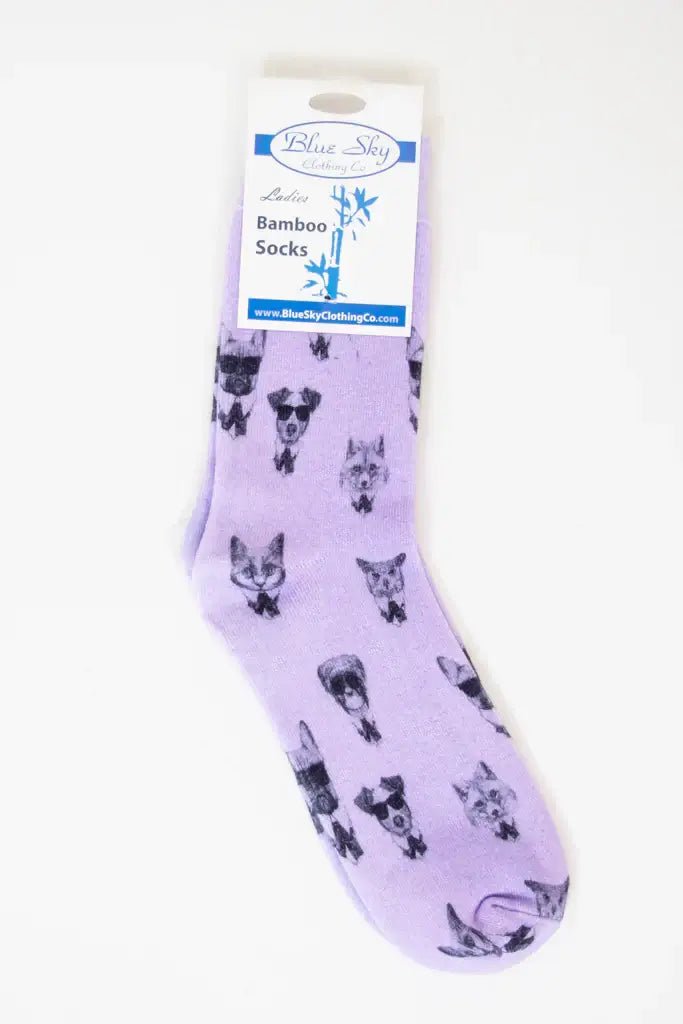 Ladies Bamboo Crew Dress Socks