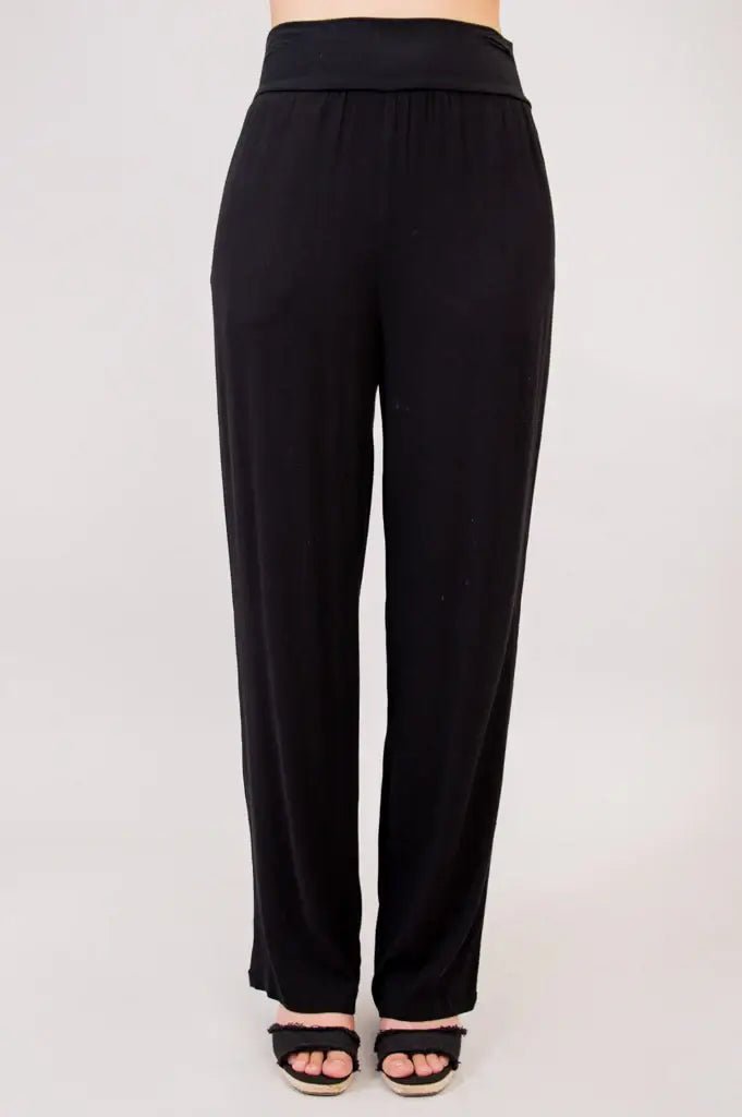 Landon Wide - Leg Pant – Linen Bamboo Flowy Comfort Pant - Blue Sky Clothing Co - Cloud Nine Pajamas