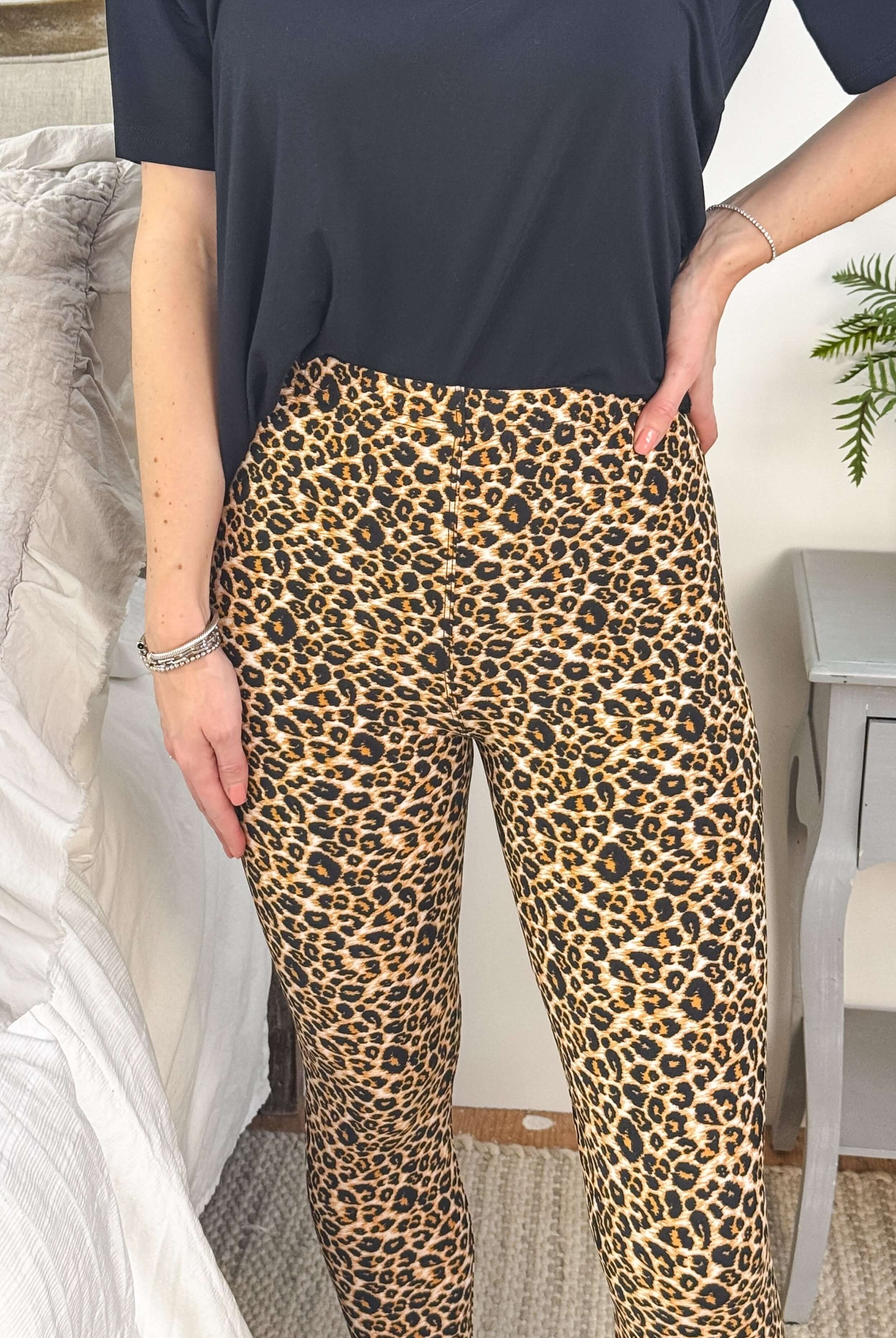 Classic Leopard Print Regular Rise Buttery Soft Leggings | O/S fits women XS-L