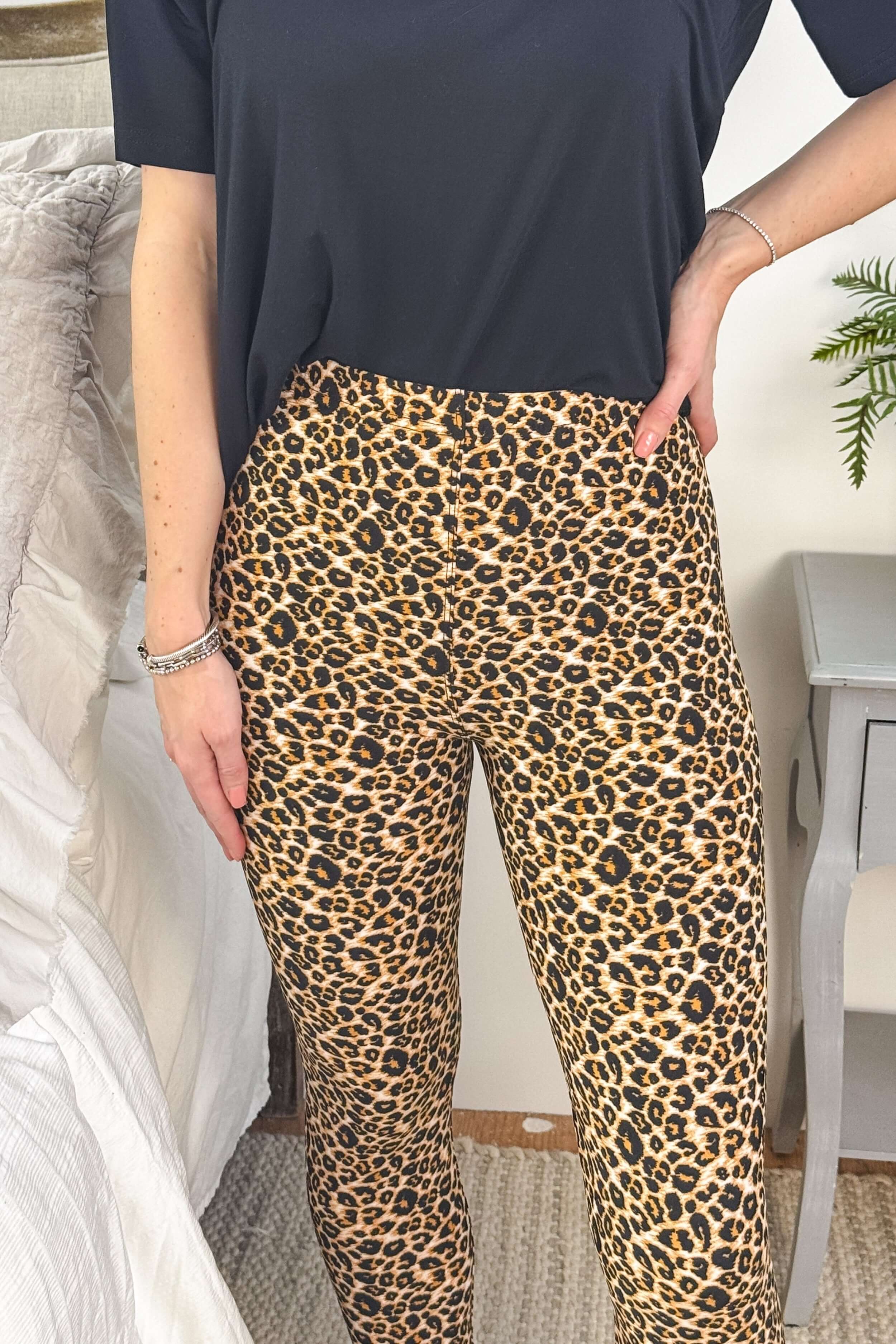 Classic Leopard Print Regular Rise Buttery Soft Leggings | O/S fits women XS-L