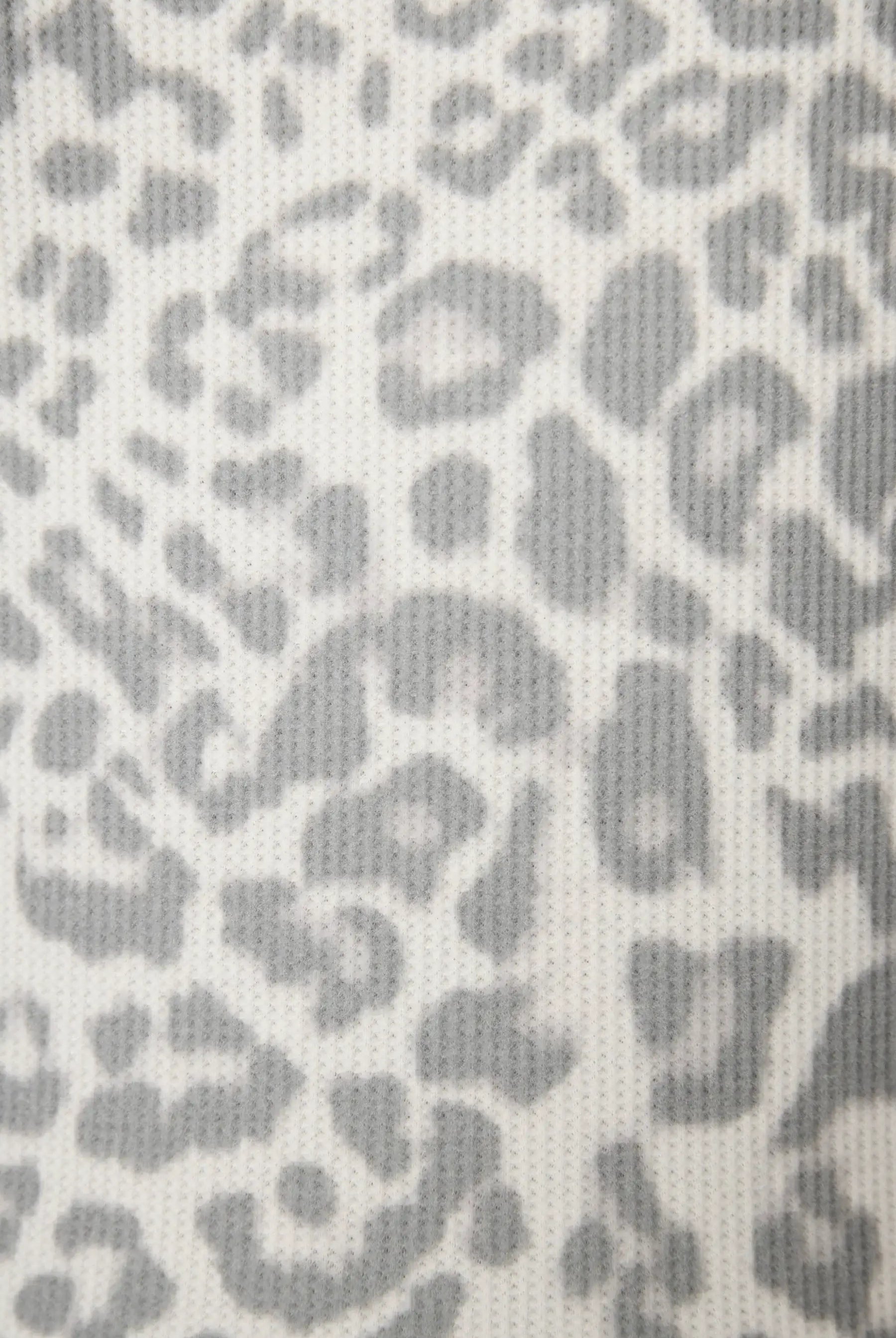 Women's Boyfriend Boxer Waffle Shorts Set grey leopard PJ Salvage