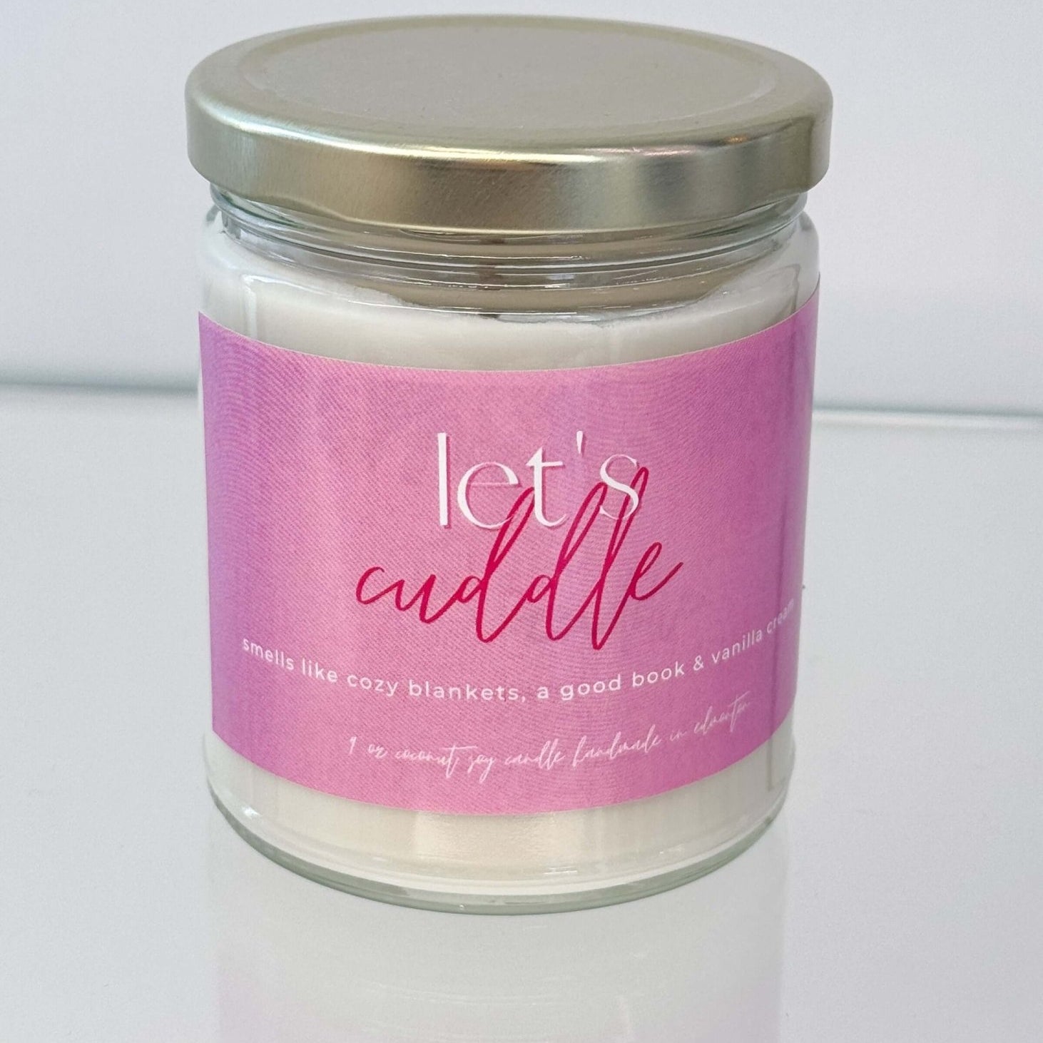 Let's Cuddle 9oz Candle | vanilla cream coconut soy wax candle