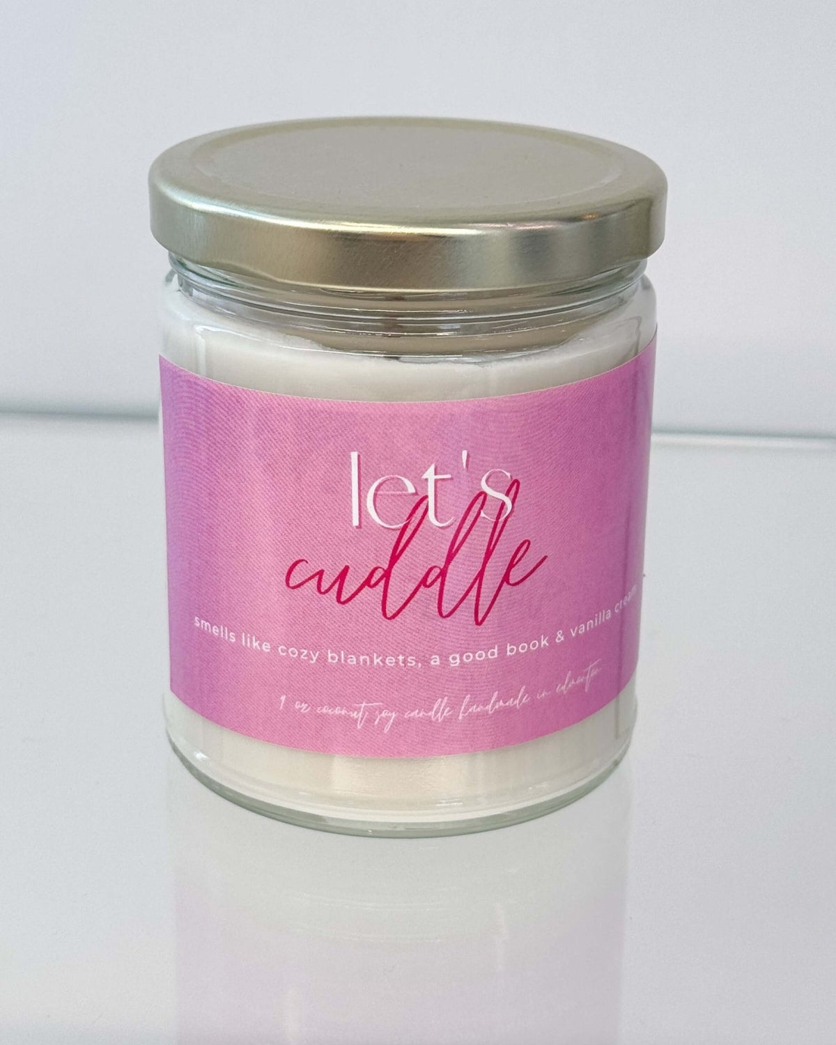 Let's Cuddle 9oz Candle | vanilla cream coconut soy wax candle