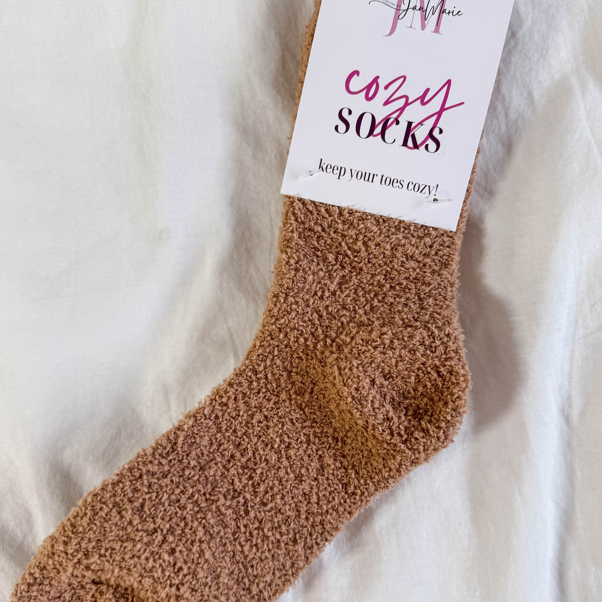 Lounge By Jan Marie Cozy Cabin Socks in polyester, in mocha