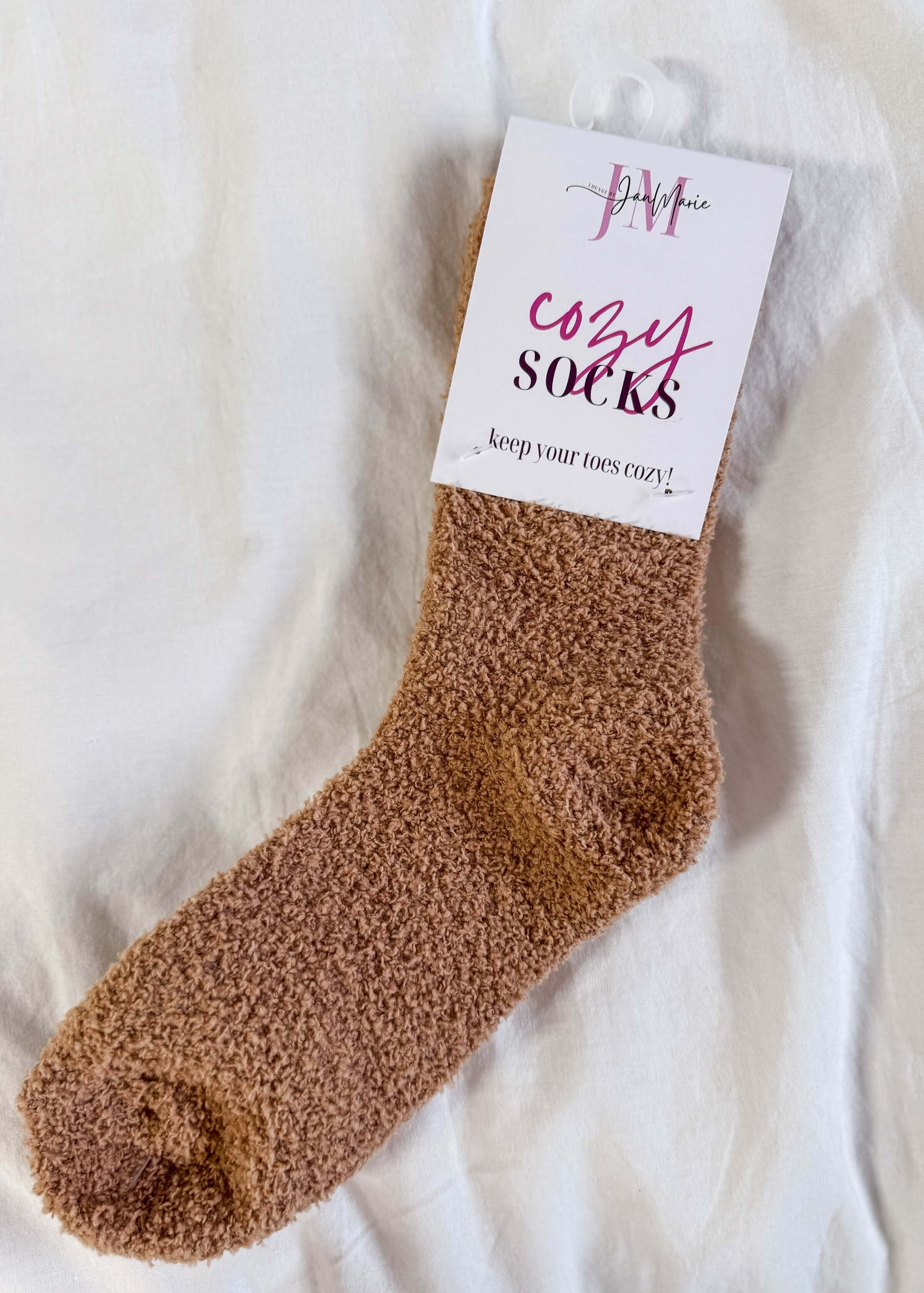 Lounge By Jan Marie Cozy Cabin Socks in polyester, in mocha