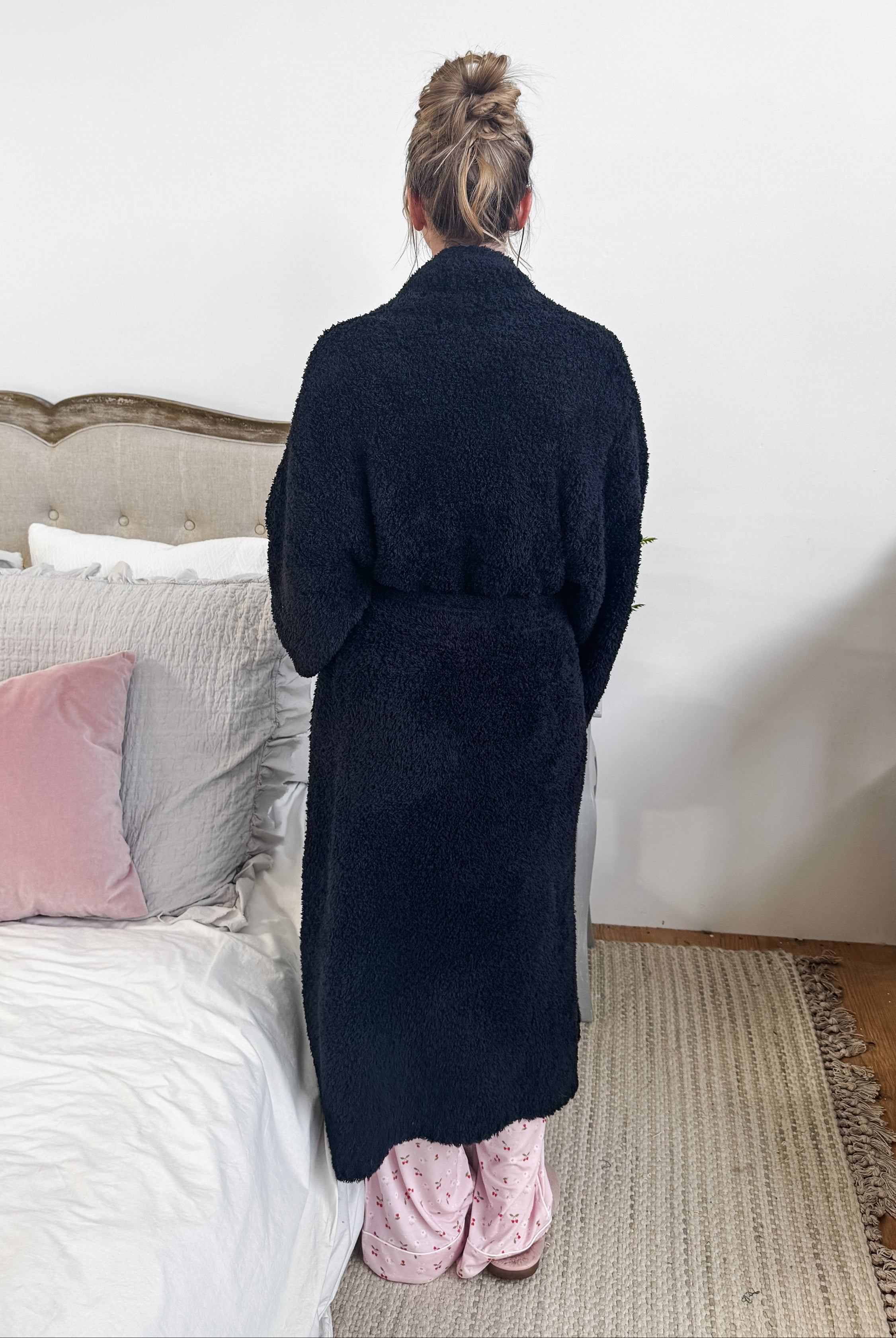 Black Cloud Spa Robe | Cozy Plush Lounge Robe