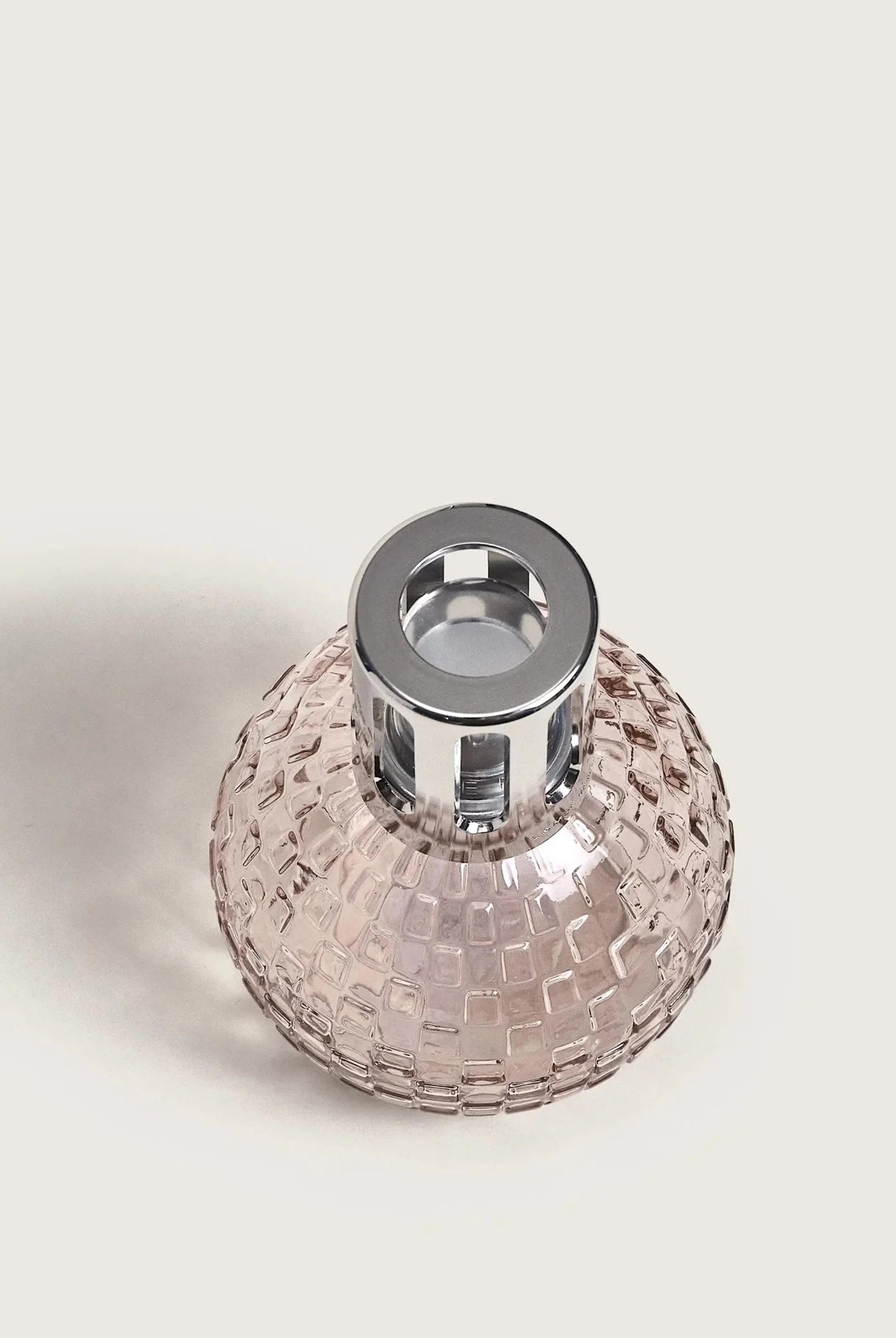 Maison Berger Paris Disco Fragrance Lamp Gift Set featuring a pink lamp and fragrance bottle.