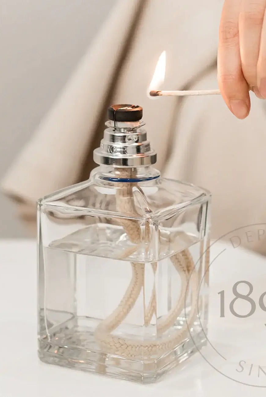 Maison Berger Paris Fragrance Lamp Starter Kit – Square Glass Lamp with Oil