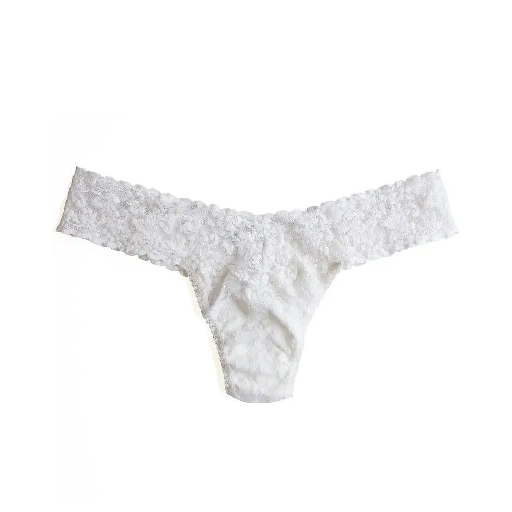 marshmallow Low Rise Thong Wrapped-HANKY PANKY-Cloud Nine Pajamas