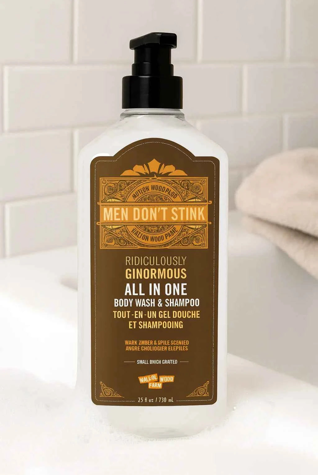 Men Don't Stink Ginormous All in One 750ml/25OZ Size