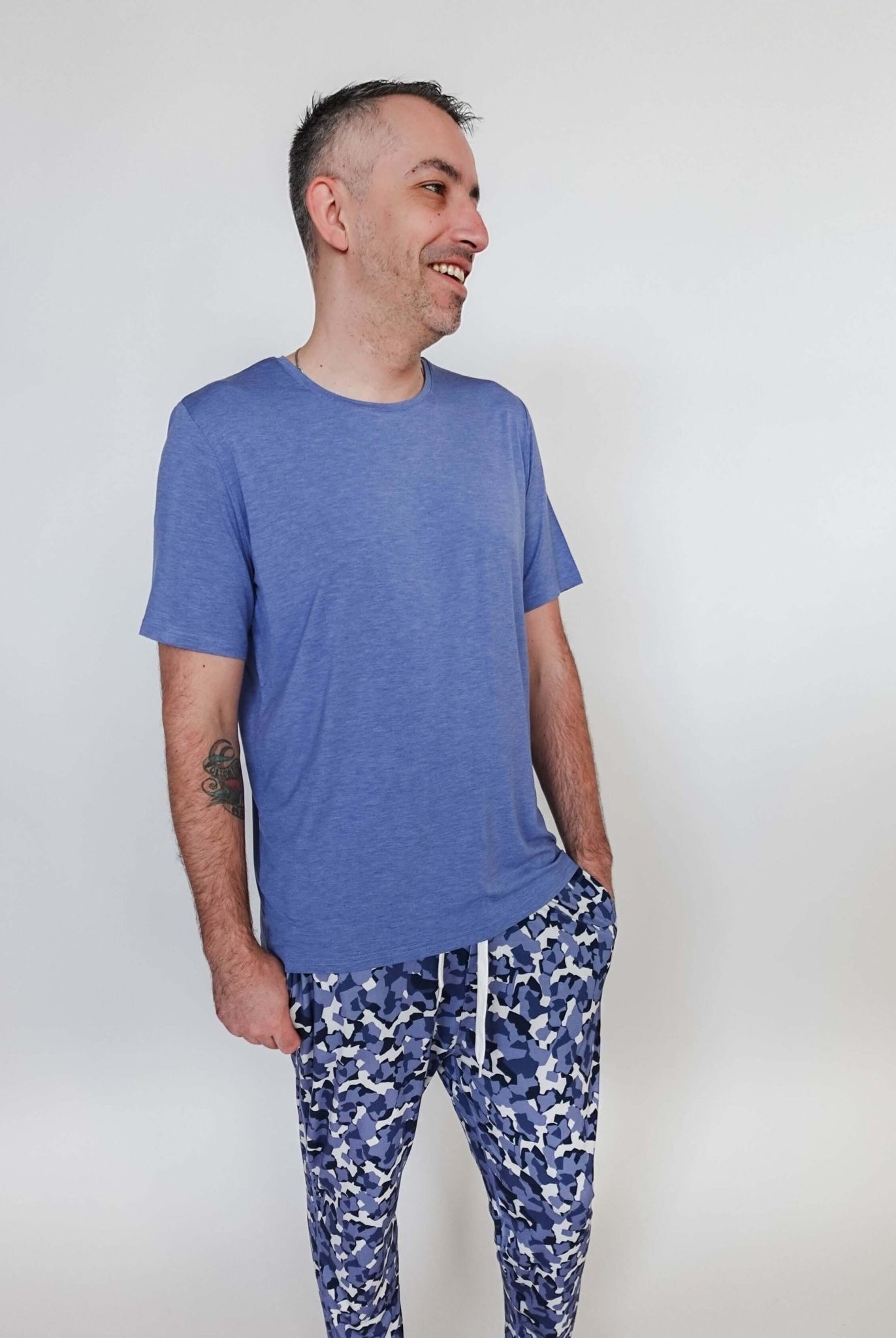 Short Sleeve Tee - Unisex Bamboo | Heather Blue