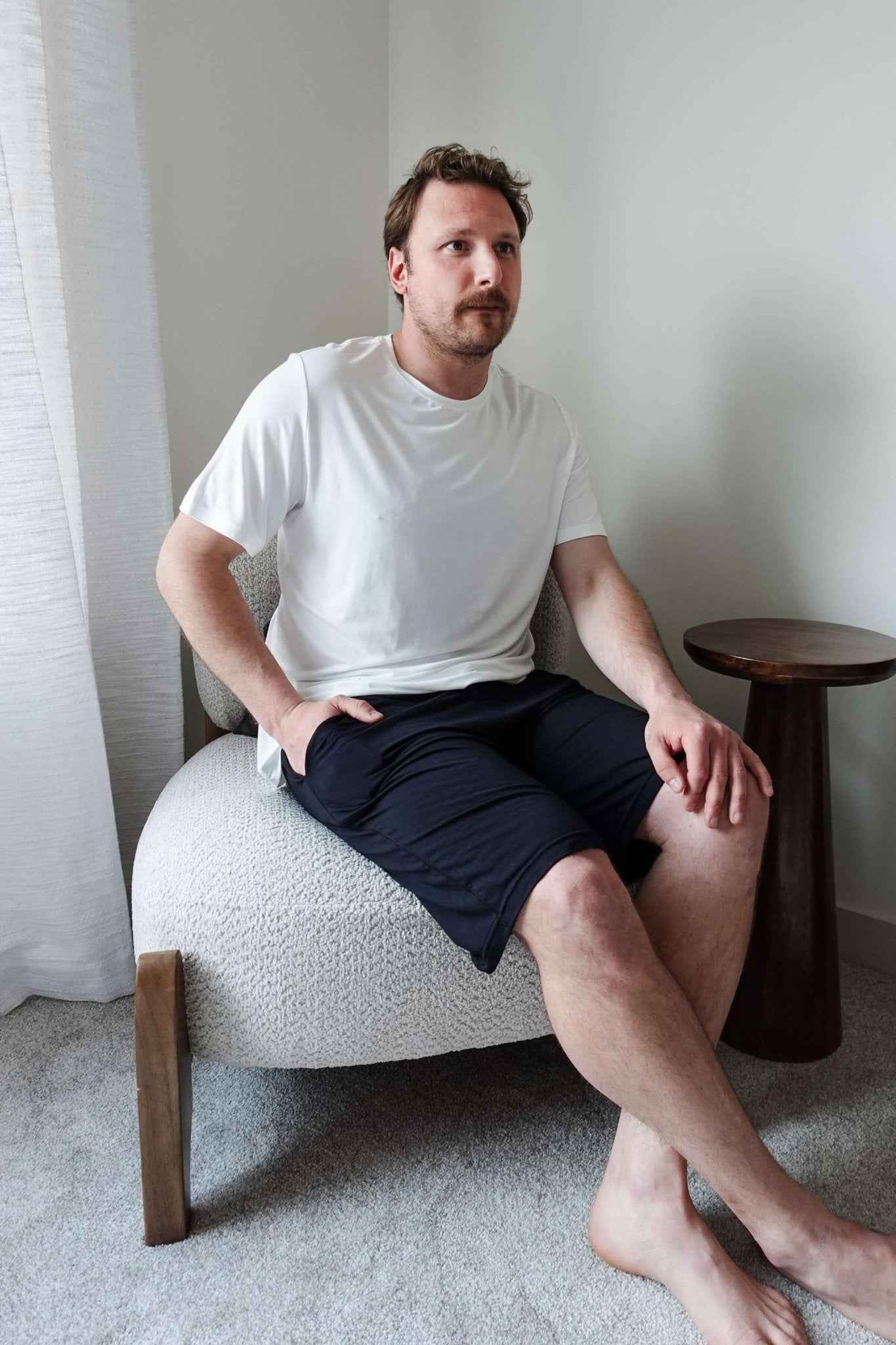 Bob's Sleepwear Co. Men's Bamboo Moisture-Wicking Sleep Shorts in Black