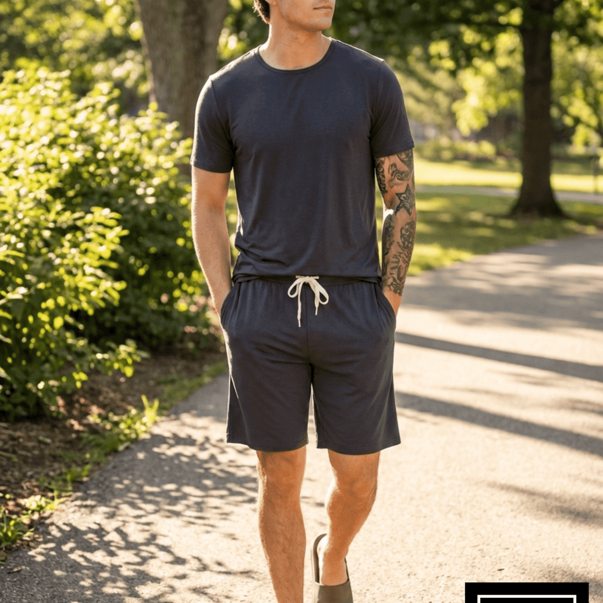 Men's Bamboo Sleep Shorts | Charcoal Gray | Bob's Sleepwear Co. - Bob's Sleepwear Co. - Cloud Nine Pajamas